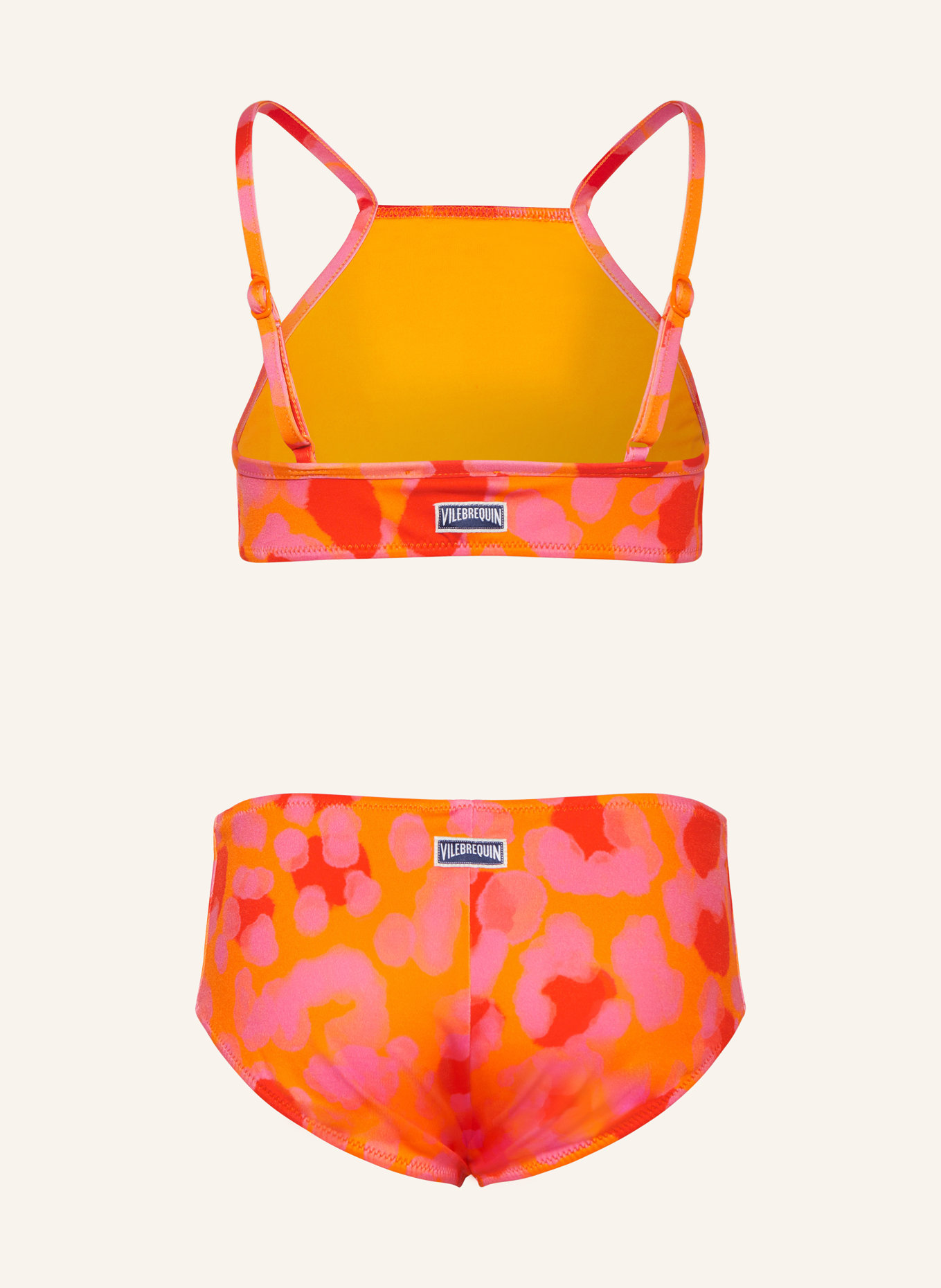 VILEBREQUIN Bustier-Bikini NEW LEOPARD, Farbe: ORANGE/ PINK/ ROT (Bild 2)