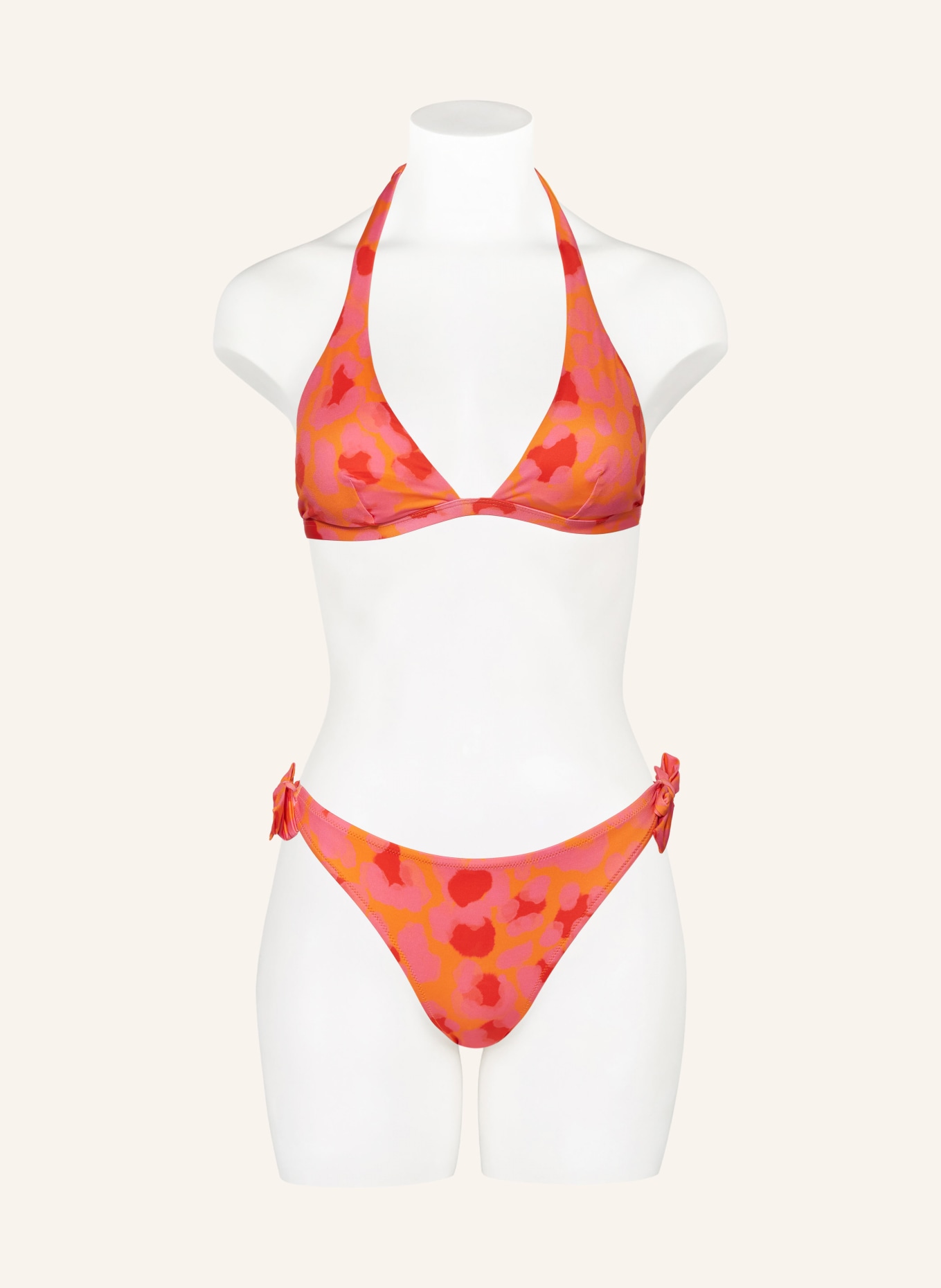 VILEBREQUIN Triangel-Bikini-Hose NEW LEOPARD, Farbe: ORANGE/ PINK/ ROT (Bild 2)