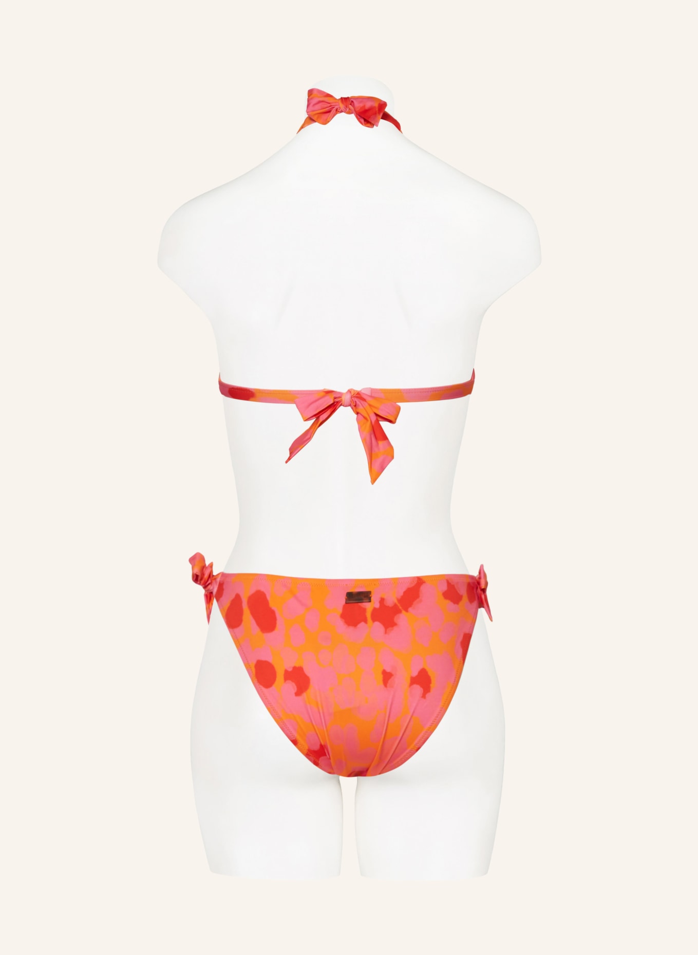 VILEBREQUIN Triangel-Bikini-Hose NEW LEOPARD, Farbe: ORANGE/ PINK/ ROT (Bild 3)
