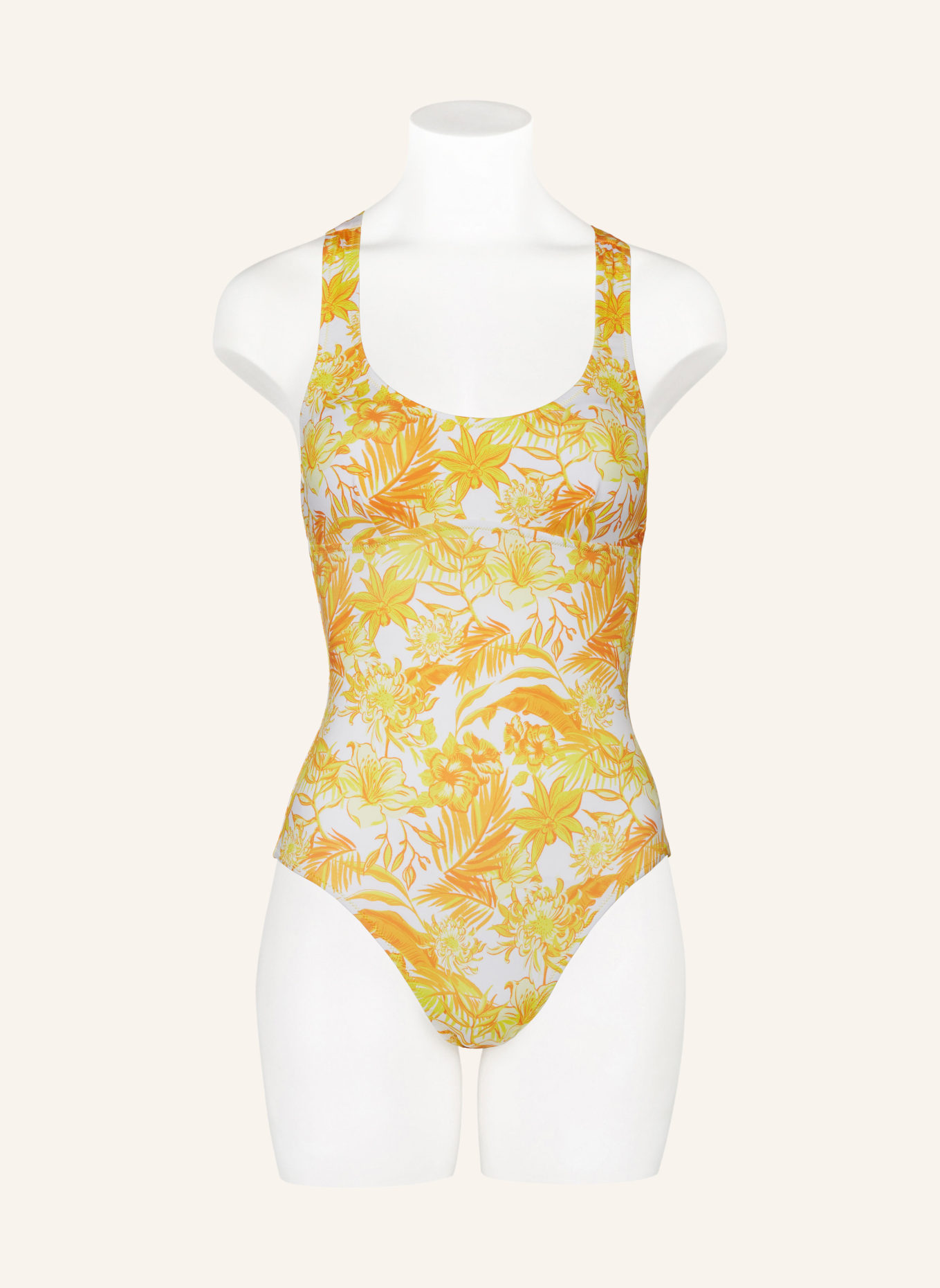 VILEBREQUIN Swimsuit TAHITI FLOWERS, Color: WHITE/ YELLOW/ ORANGE (Image 2)