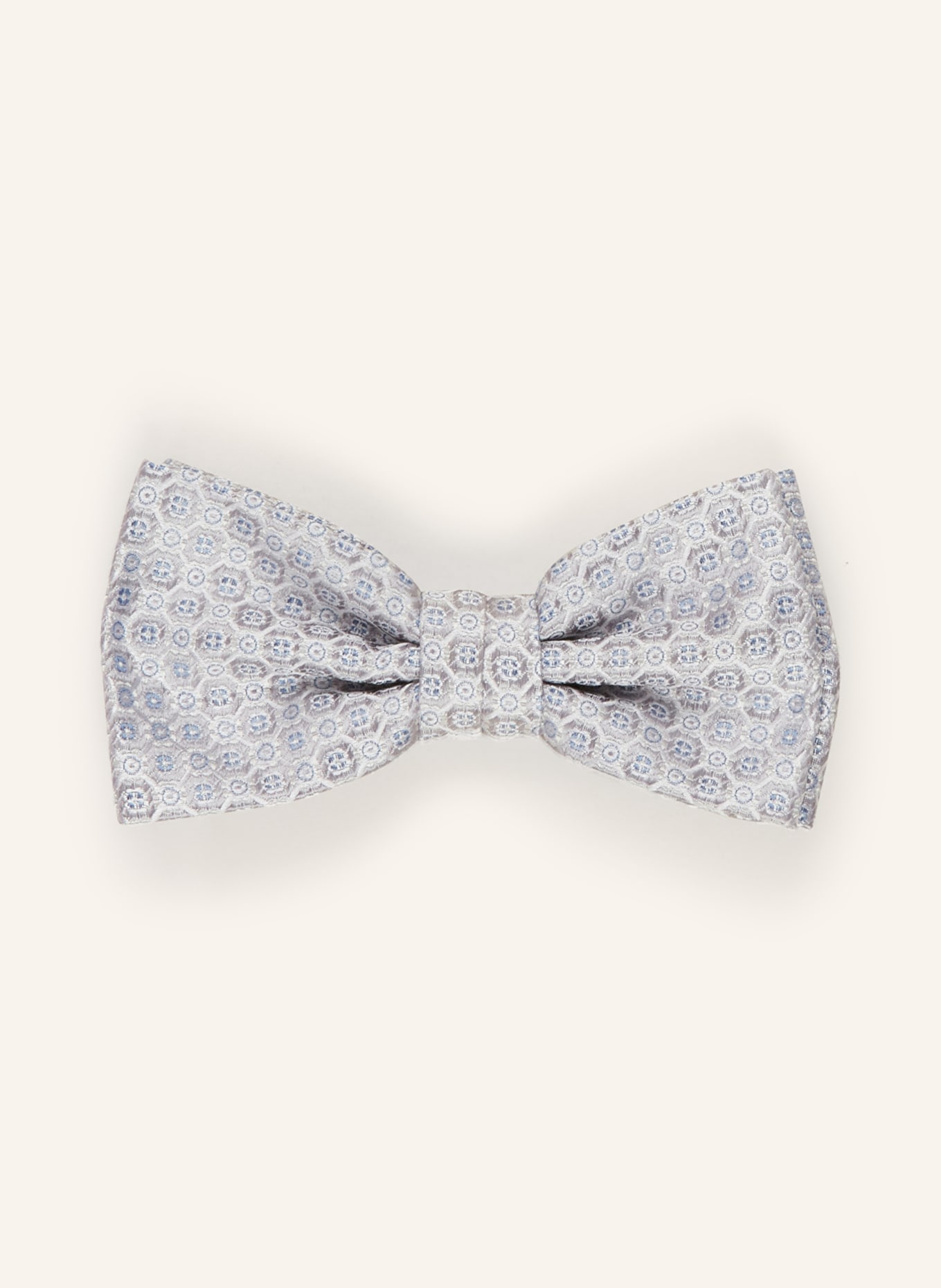 Prince BOWTIE Set: Fliege und Einstecktuch: HELLGRAU