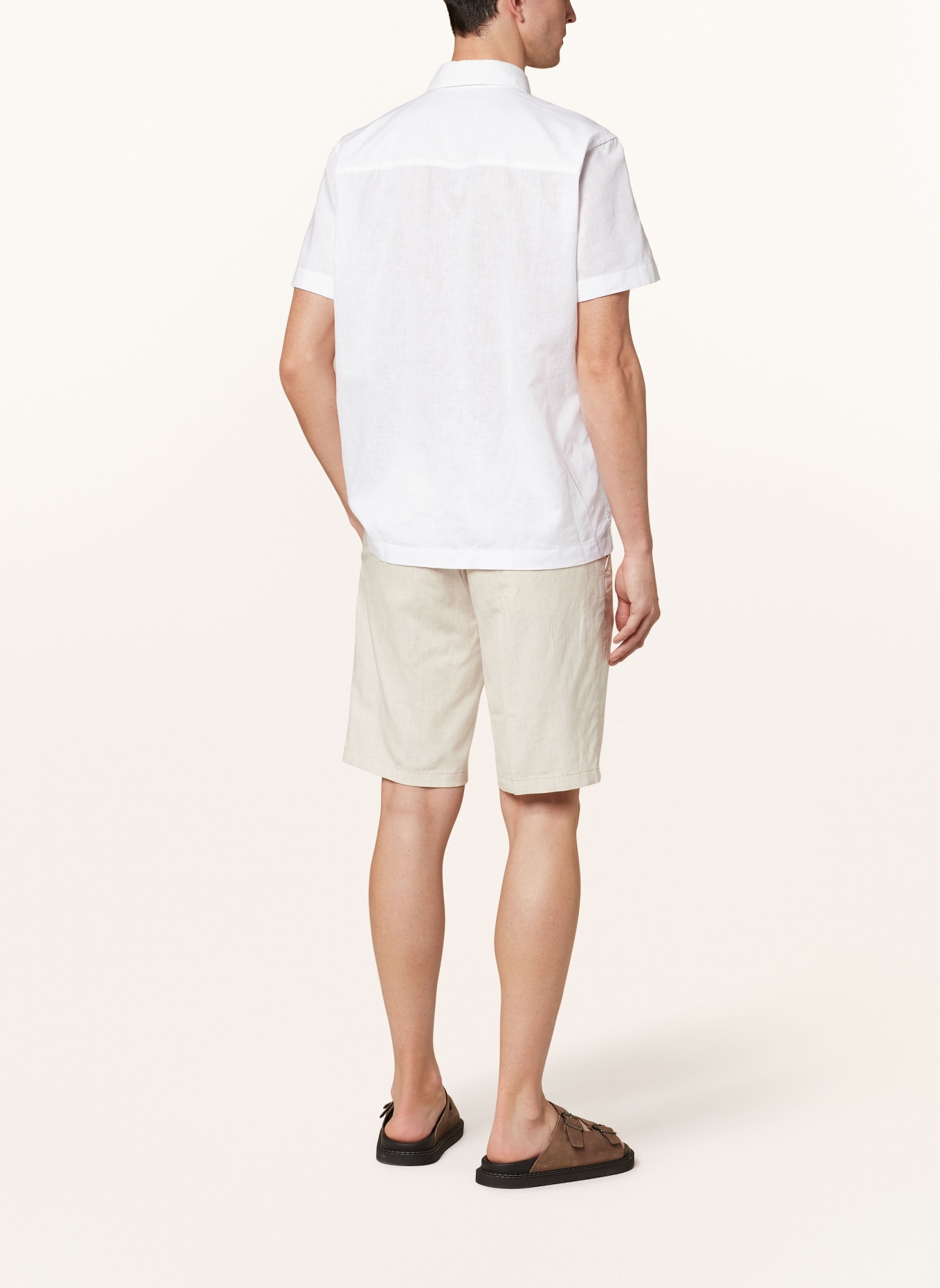 JOOP! JEANS Short sleeve shirt HARIS comfort fit with linen, Color: WHITE (Image 3)