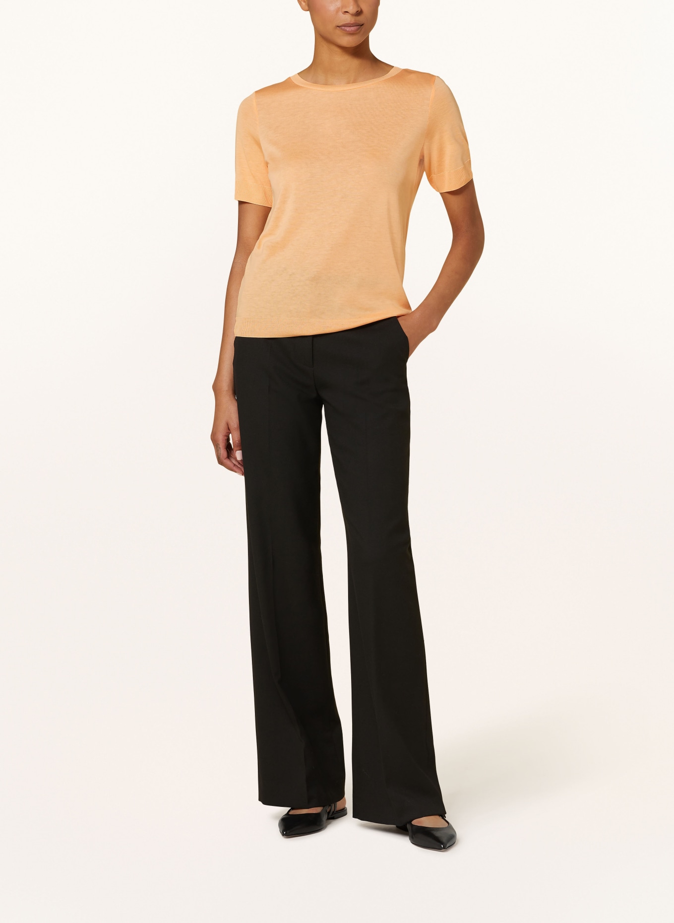 comma Knit shirt, Color: ORANGE (Image 2)