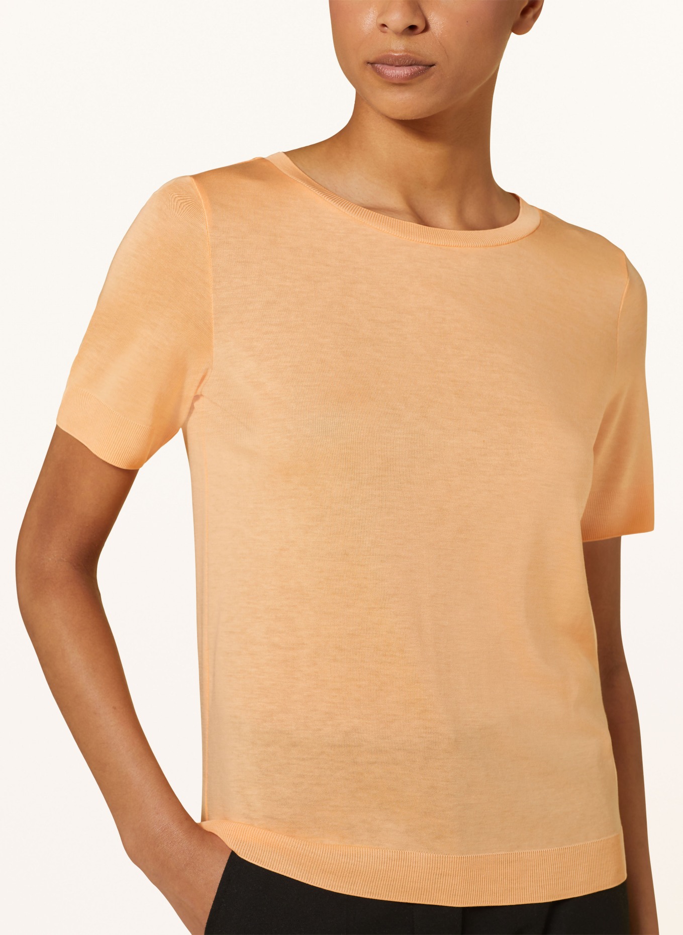 comma Knit shirt, Color: ORANGE (Image 4)