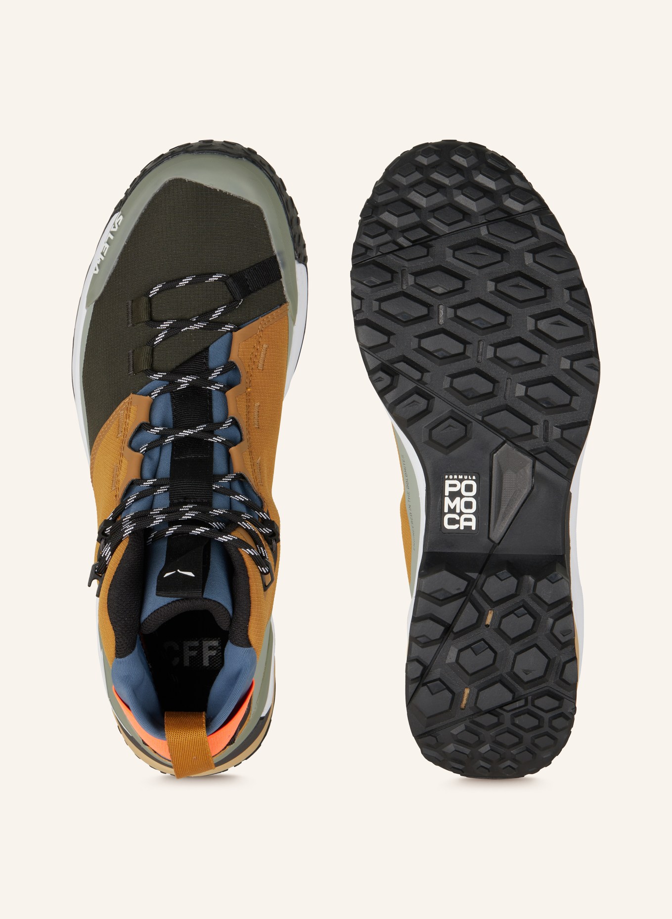SALEWA Trekking shoes PUEZ MID POWERTEX, Color: BROWN/ KHAKI/ OLIVE (Image 5)