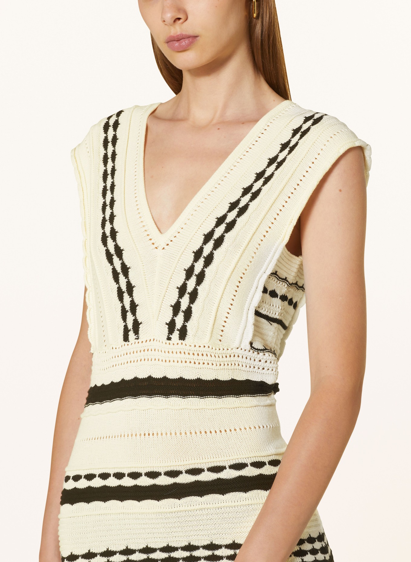MRS & HUGS Knit dress, Color: WHITE/ BLACK (Image 4)