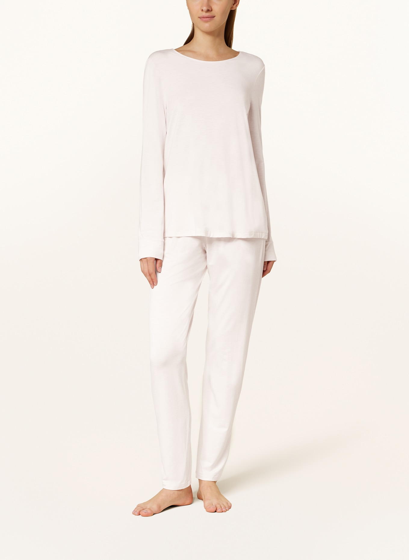 HANRO Schlafanzug NATURAL ELEGANCE: HELLROSA