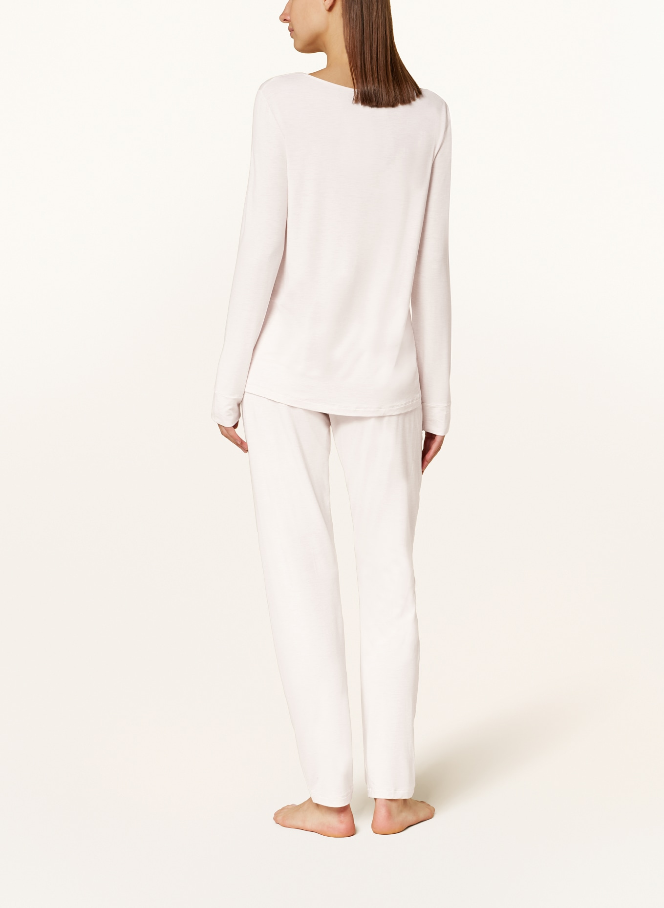 HANRO Schlafanzug NATURAL ELEGANCE: HELLROSA