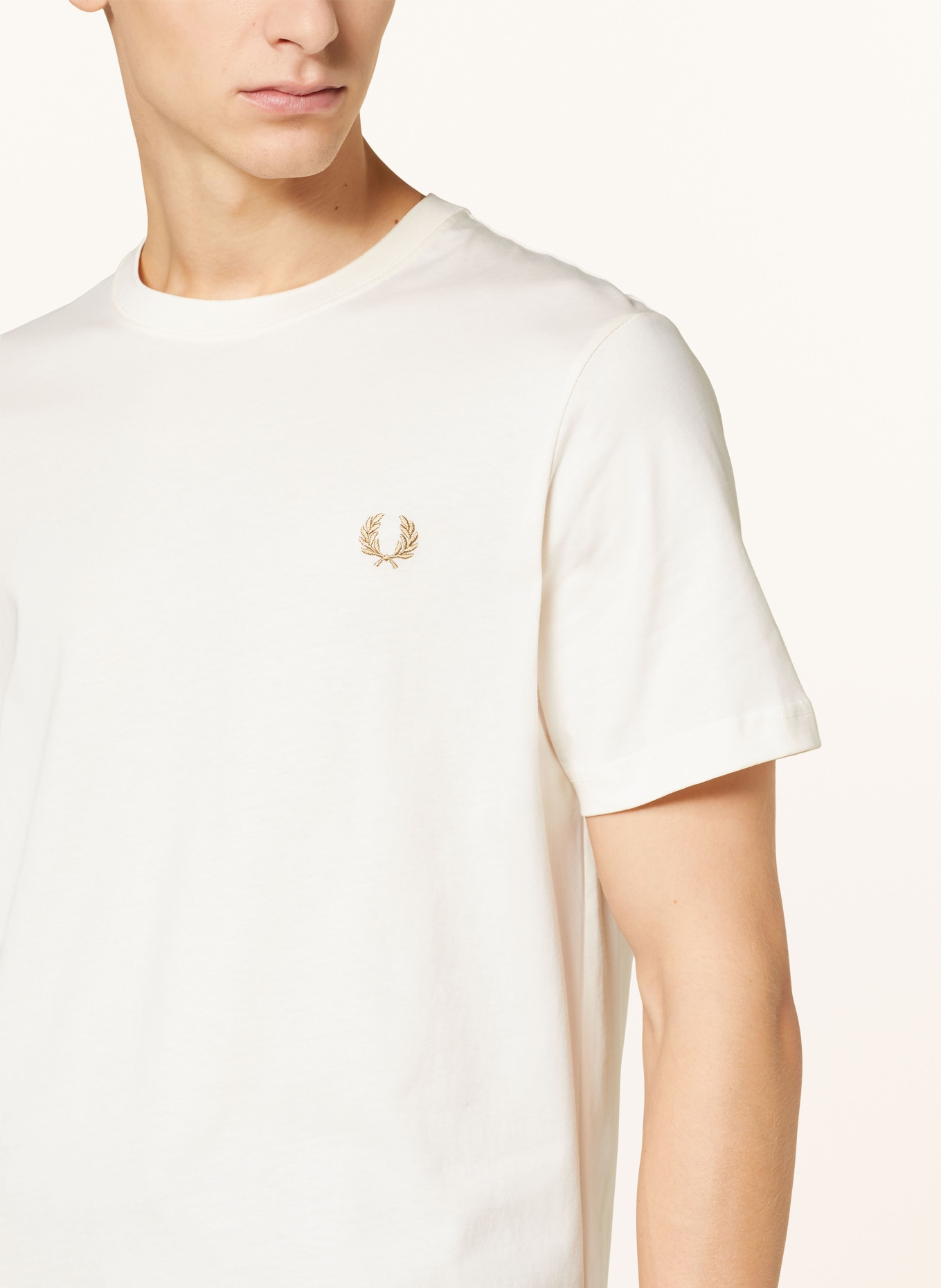 FRED PERRY T-shirt, Color: ECRU (Image 4)