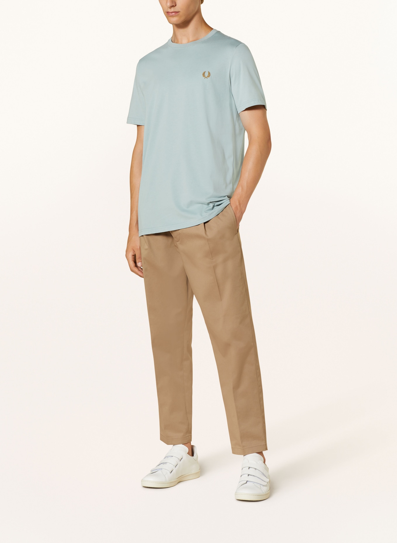 FRED PERRY T-shirt, Color: LIGHT GREEN (Image 2)