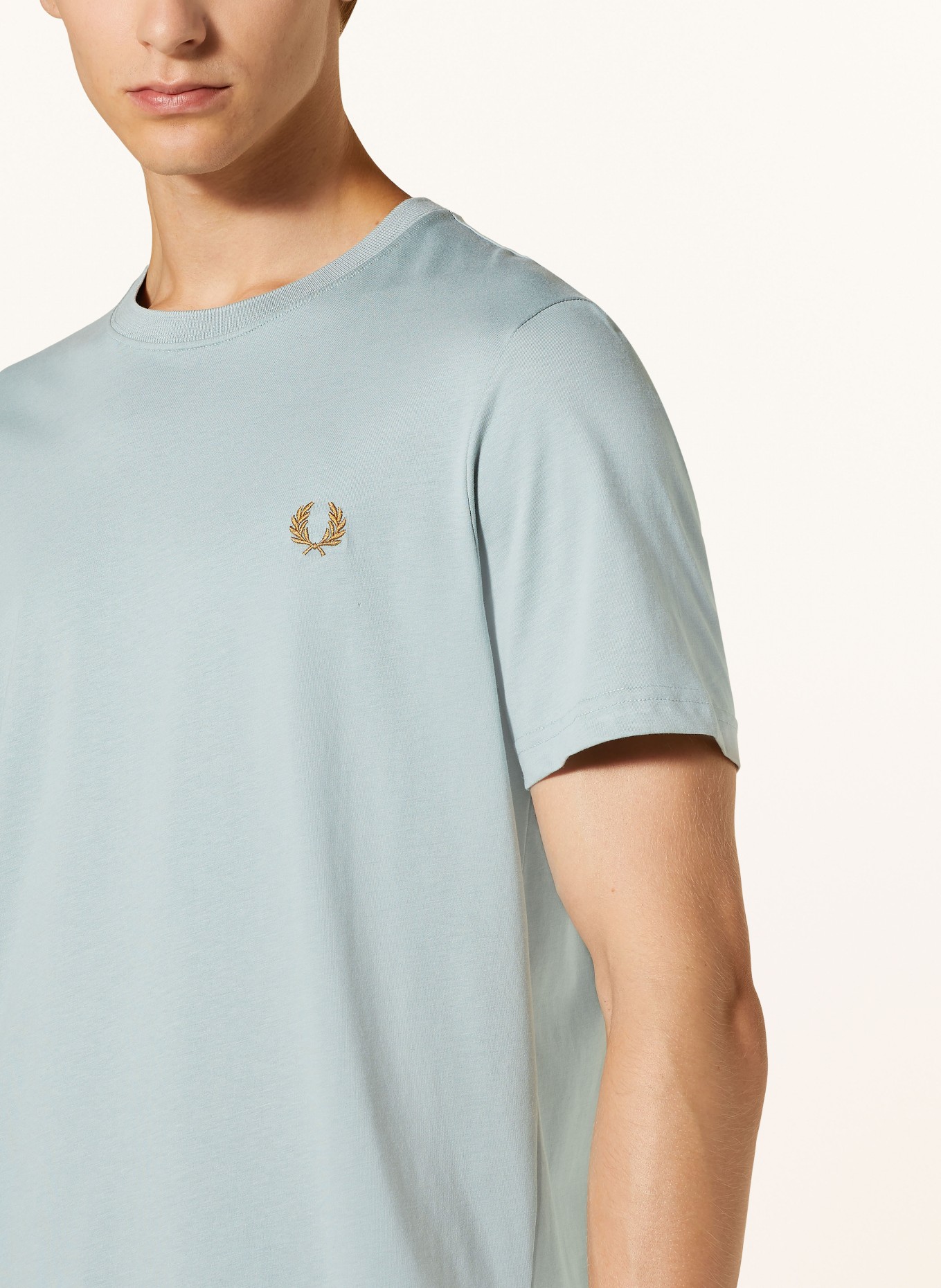 FRED PERRY Tričko, Barva: SVĚTLE ZELENÁ (Obrázek 4)