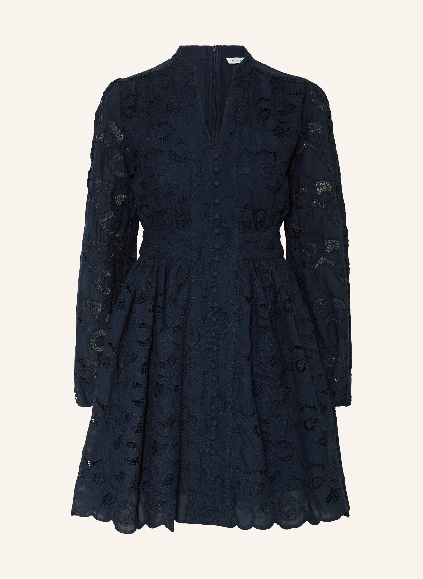 MRS & HUGS Kleid aus Lochspitze: DUNKELBLAU