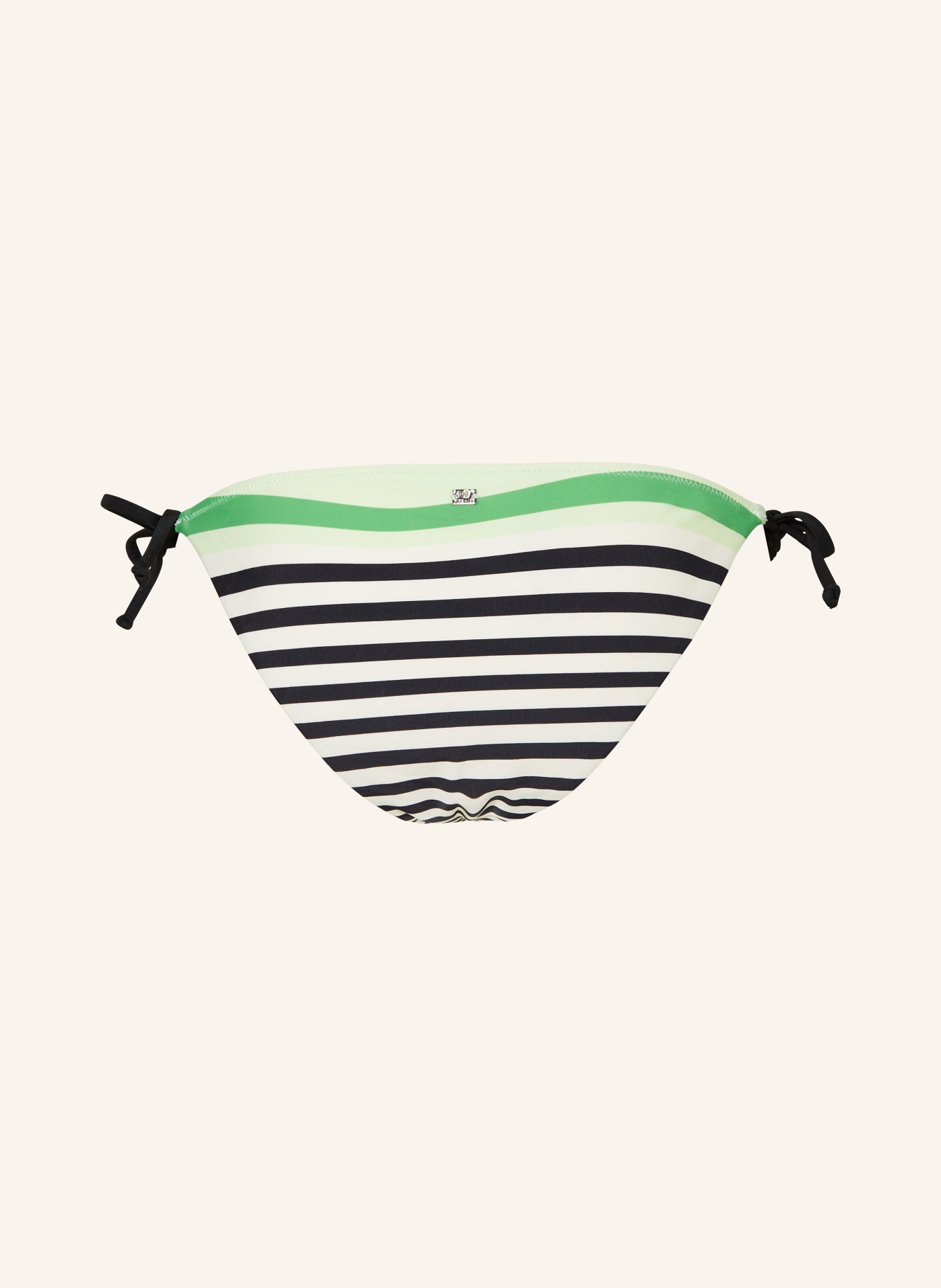 FIRE+ICE Triangle bikini bottoms ABISKA3, Color: WHITE/ BLACK/ LIGHT GREEN (Image 2)
