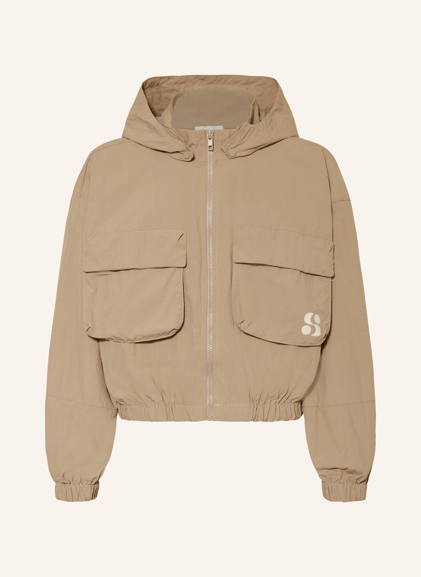 SOFIE SCHNOOR Fieldjacket mit abnehmbarer Kapuze: BEIGE