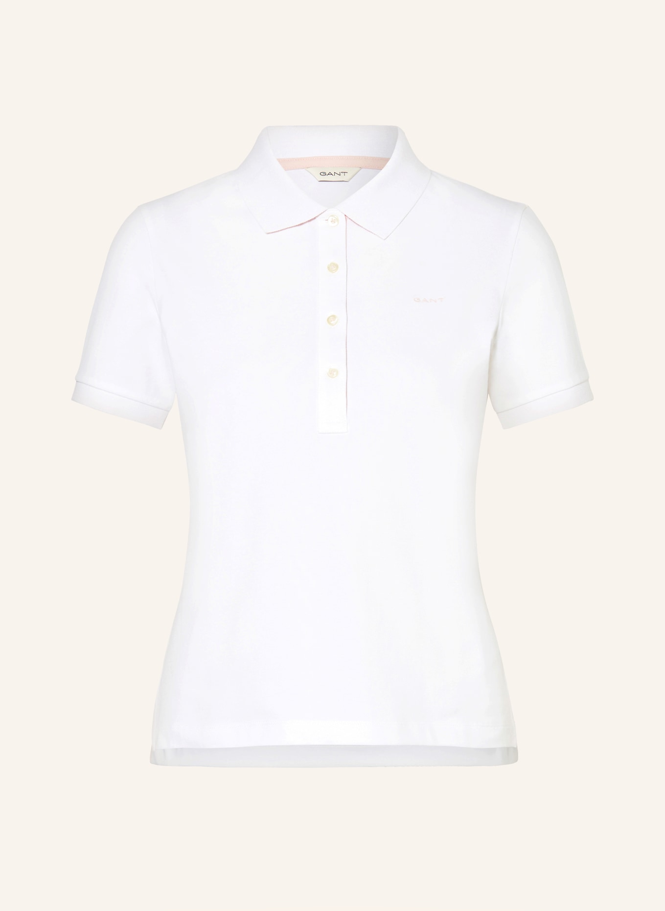 GANT Piqué polo shirt, Color: WHITE (Image 1)