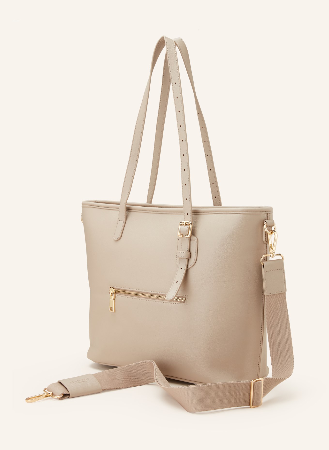 SEIDENFELT Shopper HEBY: TAUPE