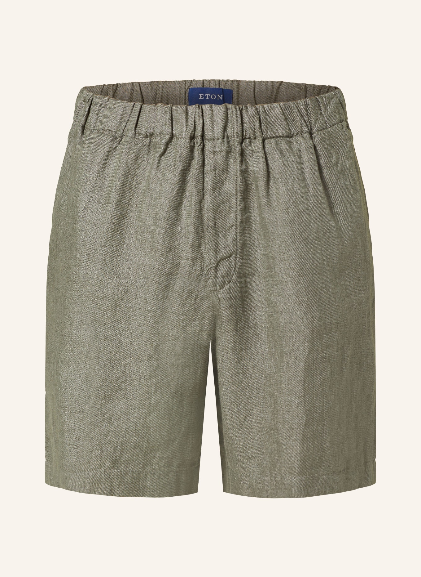 ETON Linen shorts, Color: GREEN (Image 1)