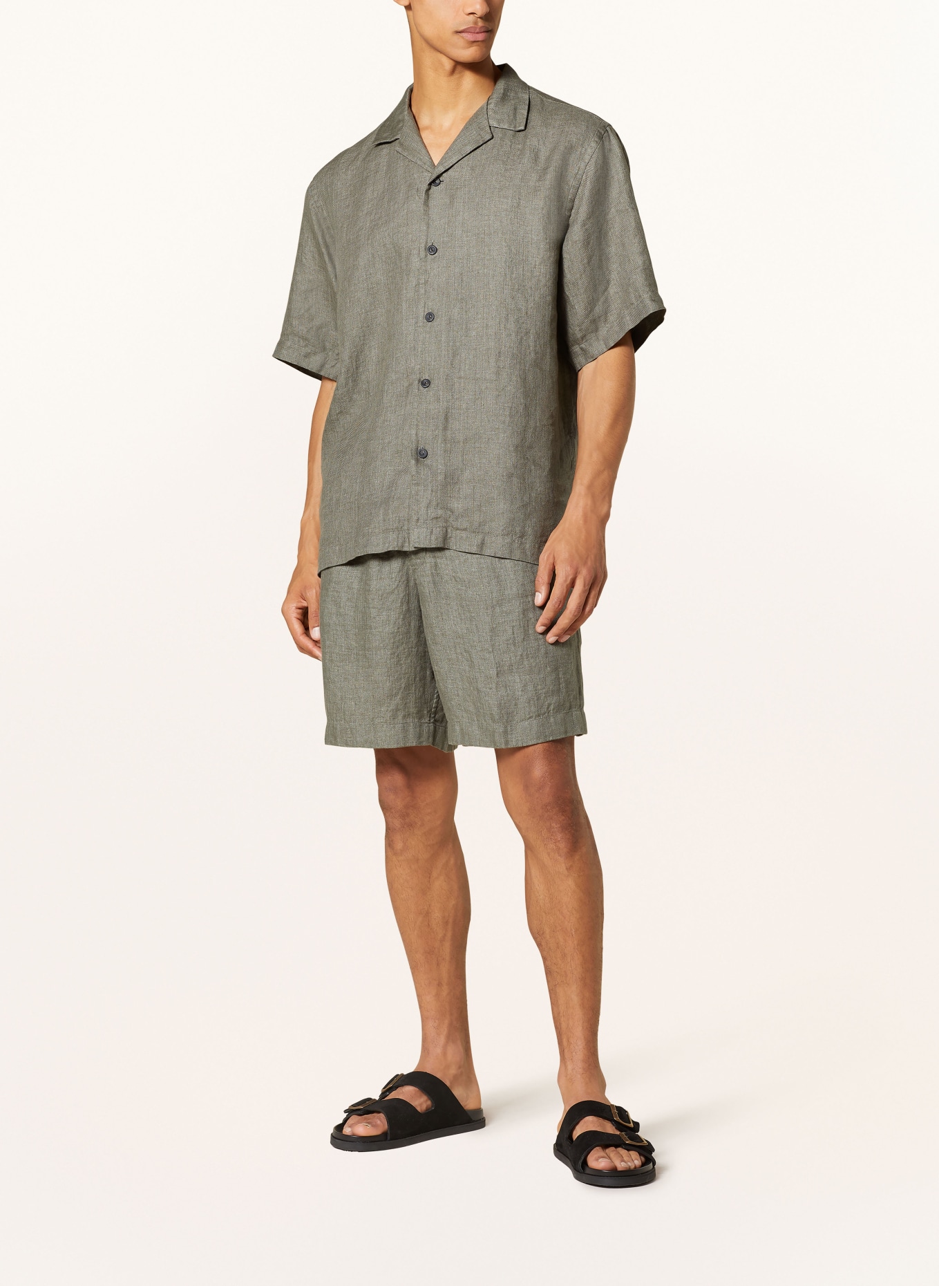 ETON Resort shirt relaxed fit made of linen, Color: GRAY (Image 2)