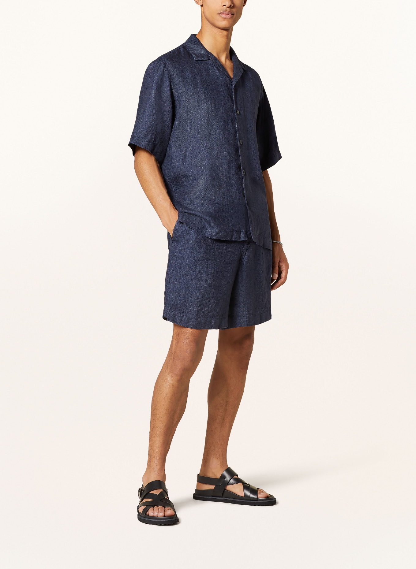 ETON Resorthemd Relaxed Fit aus Leinen, Farbe: DUNKELBLAU (Bild 2)
