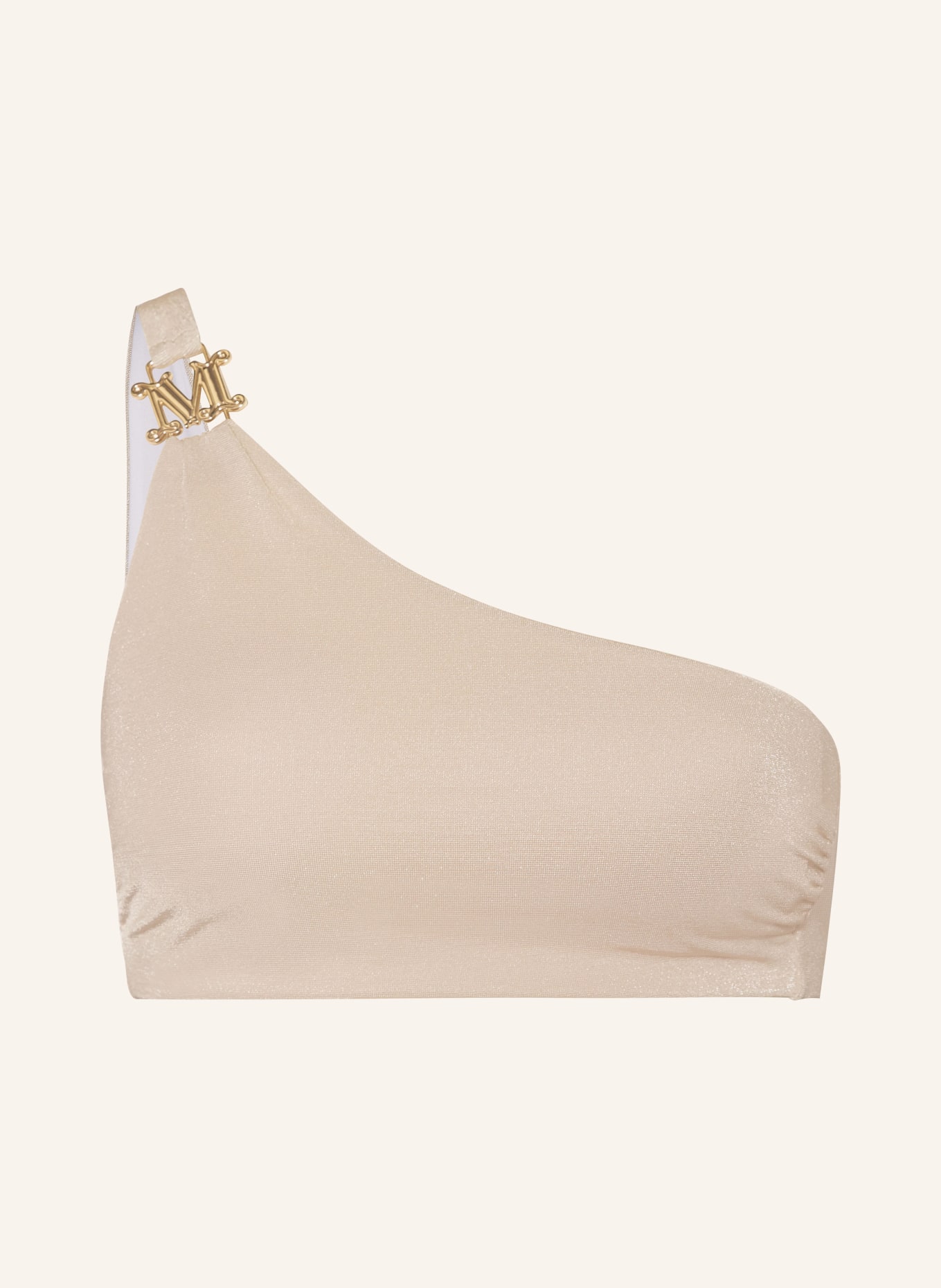 Max Mara BEACHWEAR One-Shoulder-Bikini-Top ALEXIA, Farbe: CREME (Bild 1)