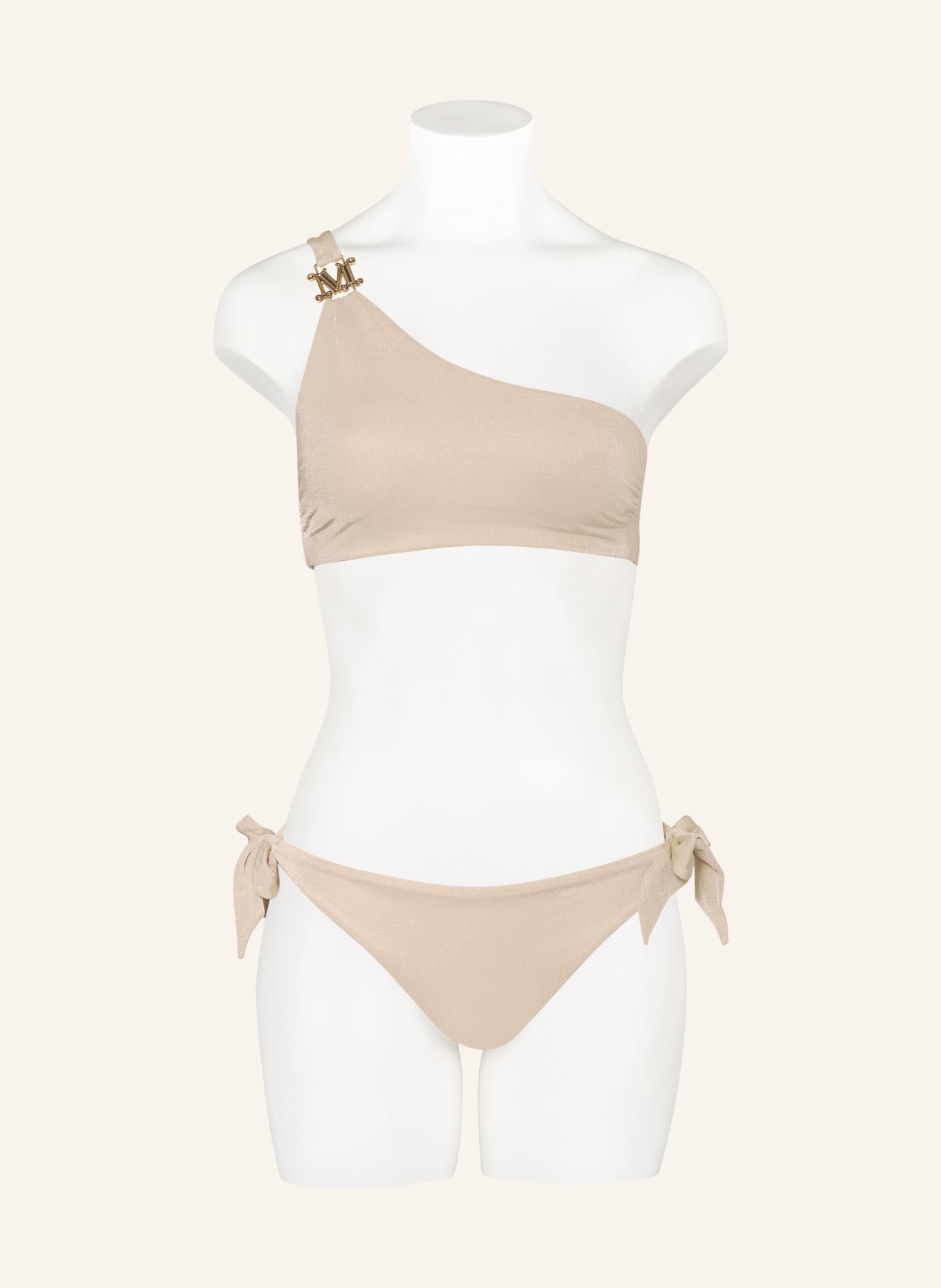 Max Mara BEACHWEAR One-Shoulder-Bikini-Top ALEXIA, Farbe: CREME (Bild 2)