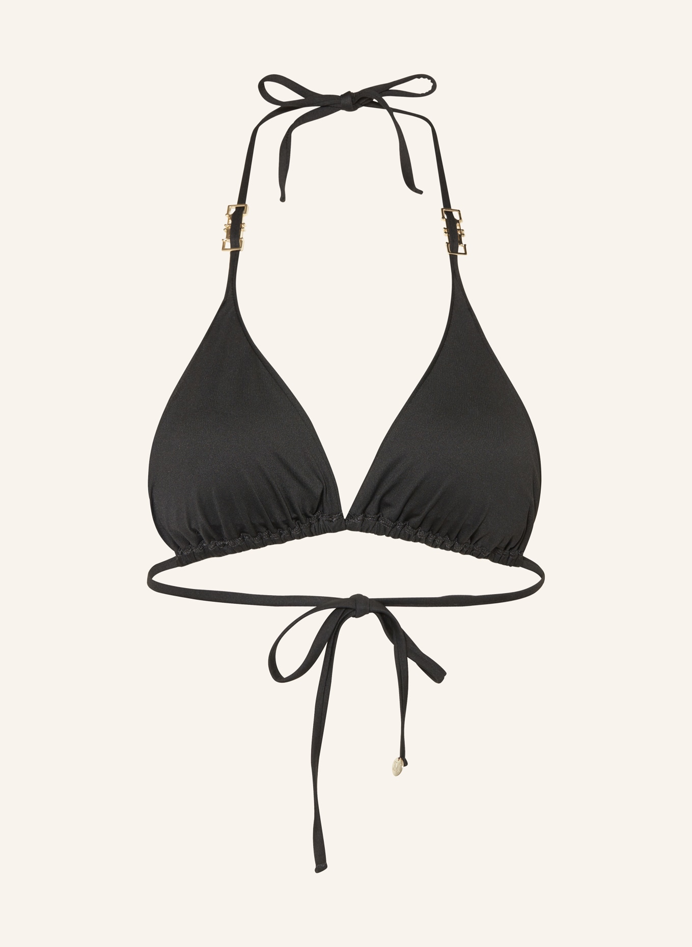 Max Mara BEACHWEAR Triangle bikini top ALEX, Color: BLACK (Image 2)