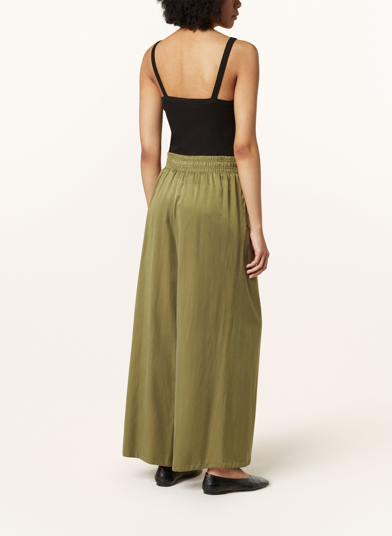 DRYKORN Wide leg trousers CEILING, Color: OLIVE (Image 3)