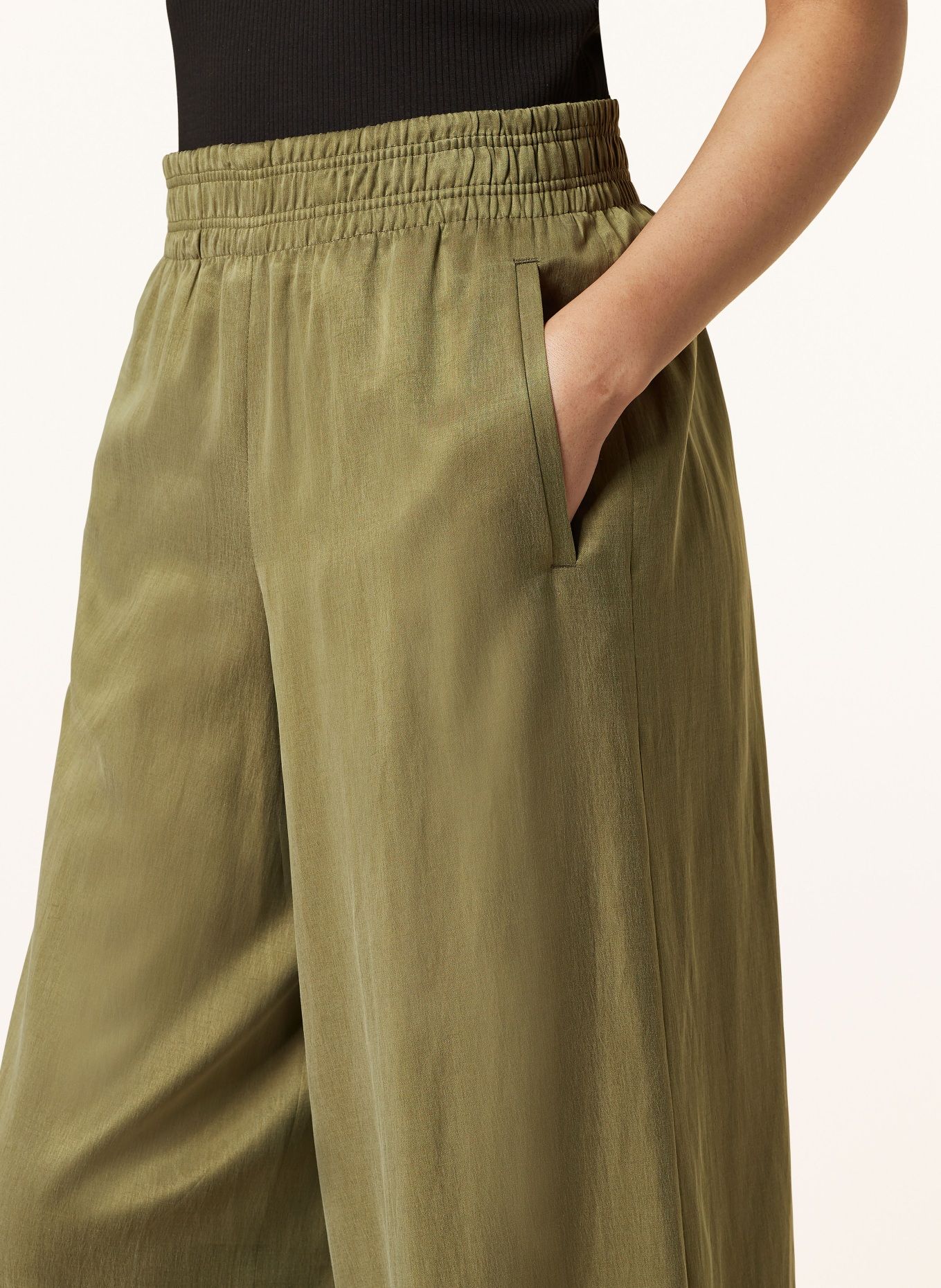 DRYKORN Wide leg trousers CEILING, Color: OLIVE (Image 5)