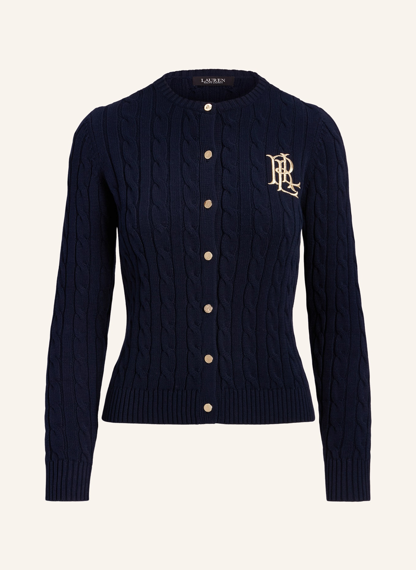 LAUREN RALPH LAUREN Strickjacke: DUNKELBLAU