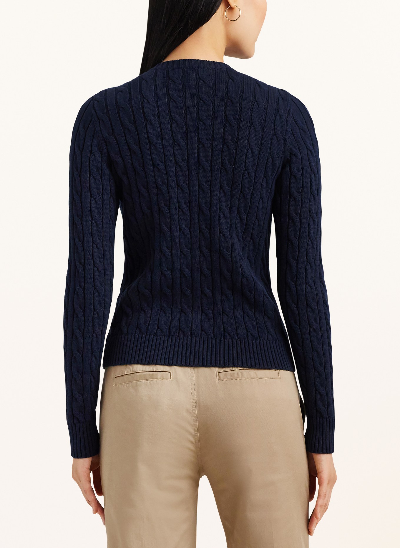 LAUREN RALPH LAUREN Strickjacke: DUNKELBLAU