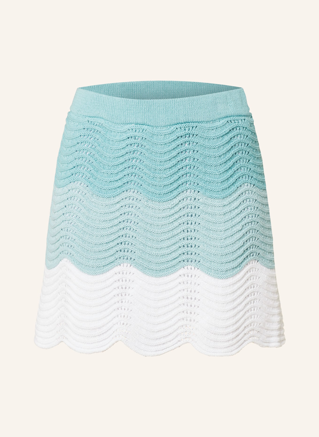 Pepe Jeans Knit skirt GALEA, Color: LIGHT BLUE/ WHITE (Image 1)