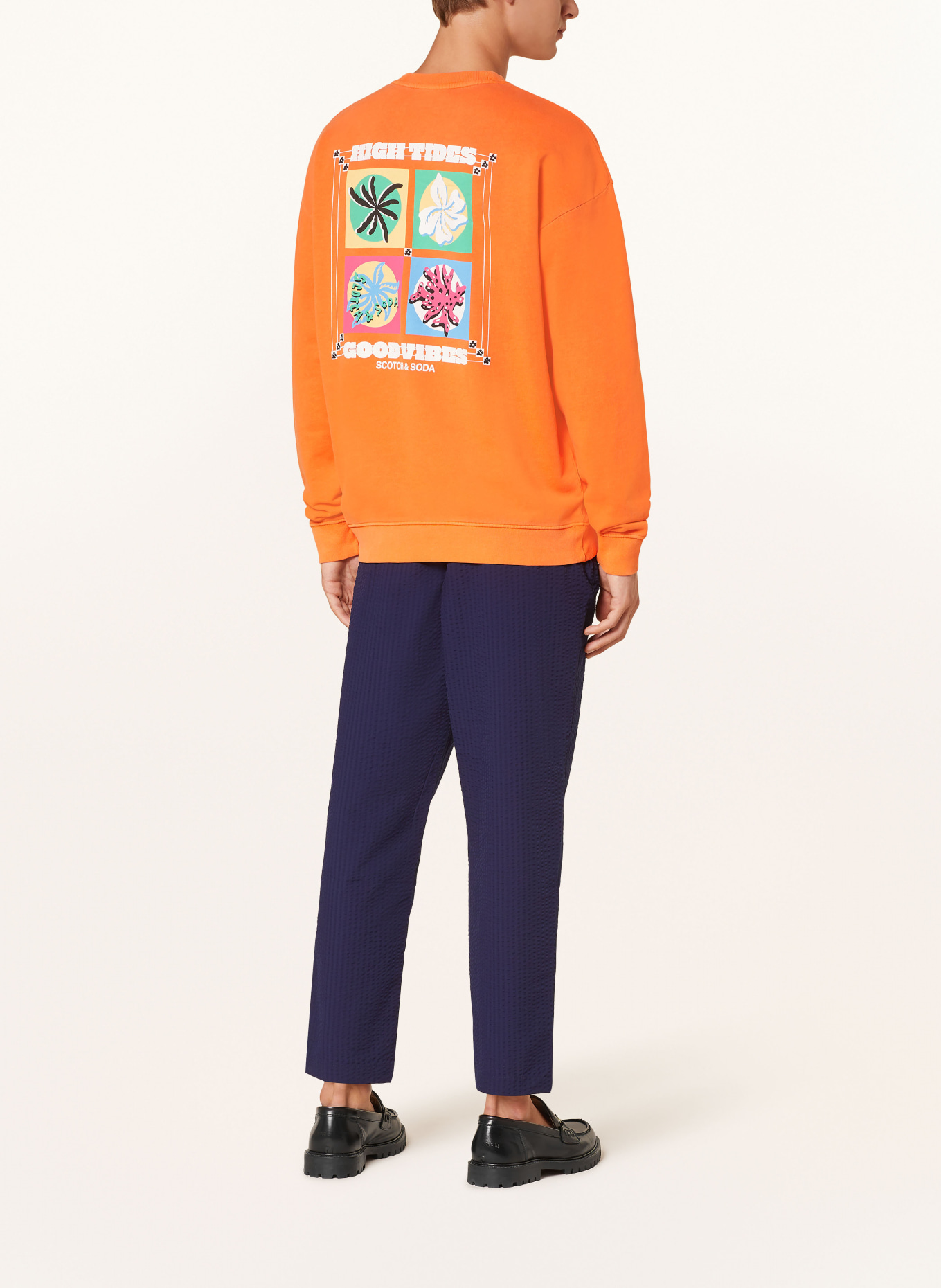 SCOTCH & SODA Sweatshirt, Farbe: ORANGE/ HELLBLAU/ HELLGELB (Bild 2)