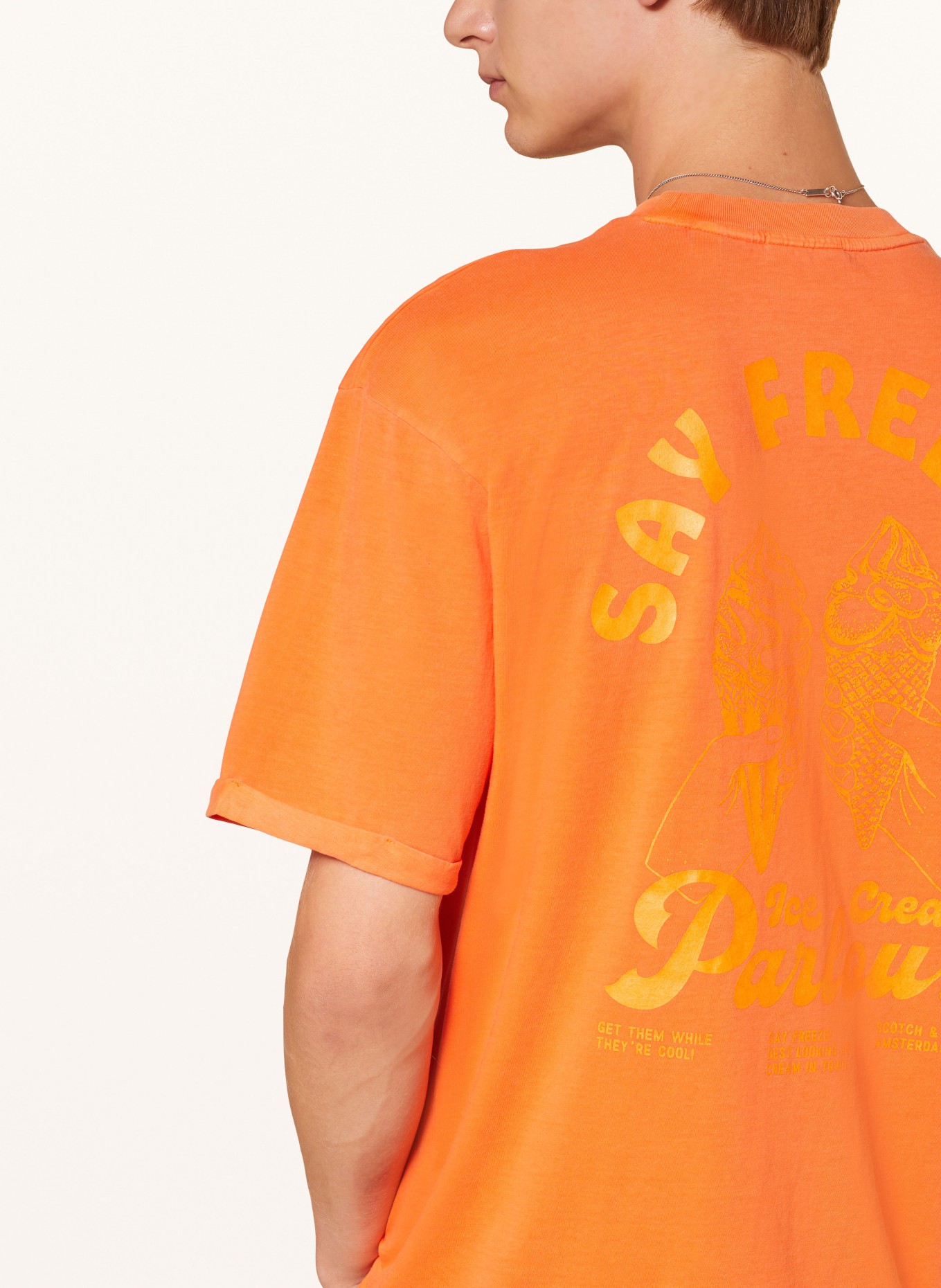 SCOTCH & SODA T-shirt, Kolor: POMARAŃCZOWY (Obrazek 4)