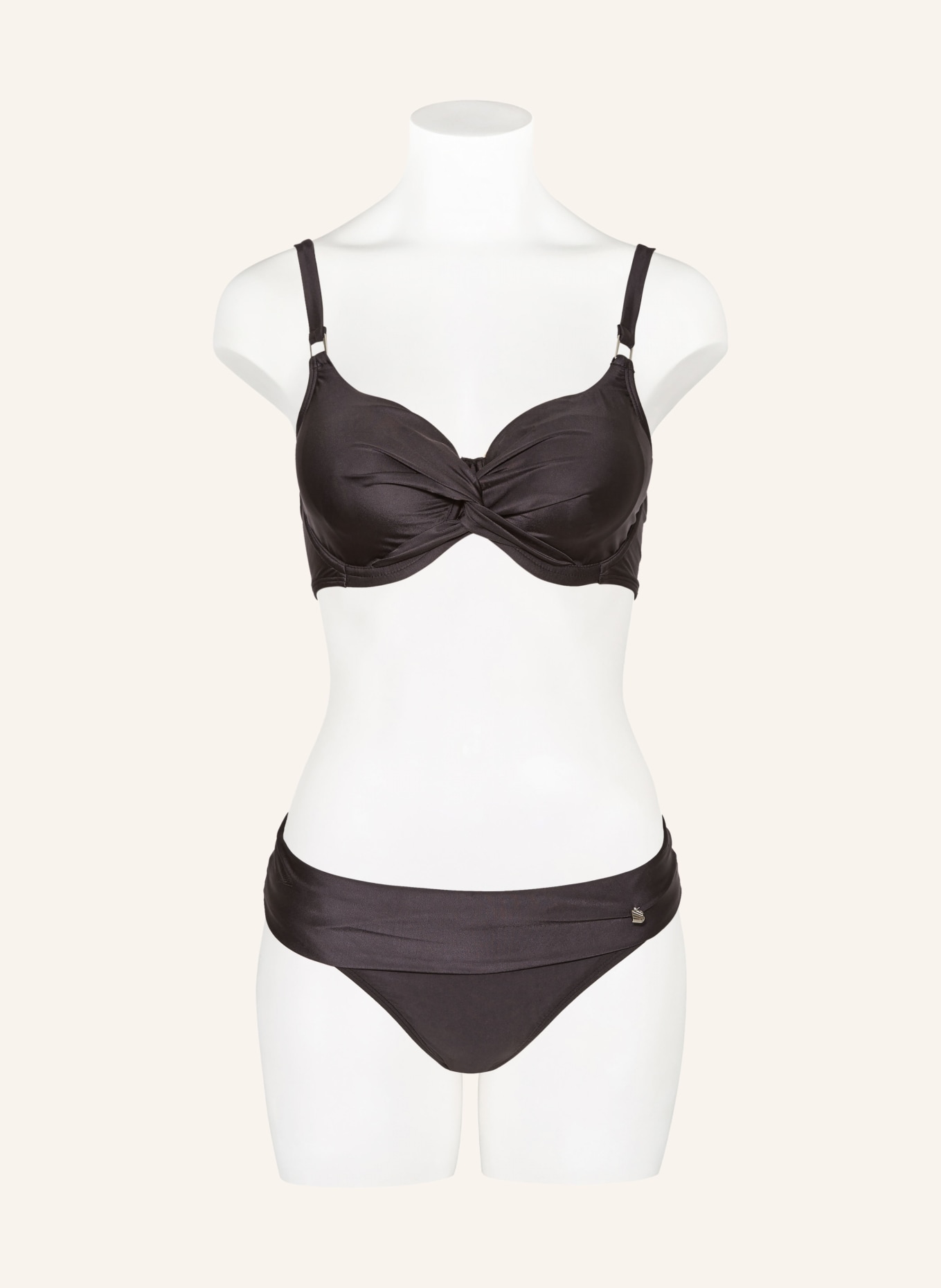 BEACHLIFE Underwired bikini top DARK GREY, Color: DARK GRAY (Image 2)