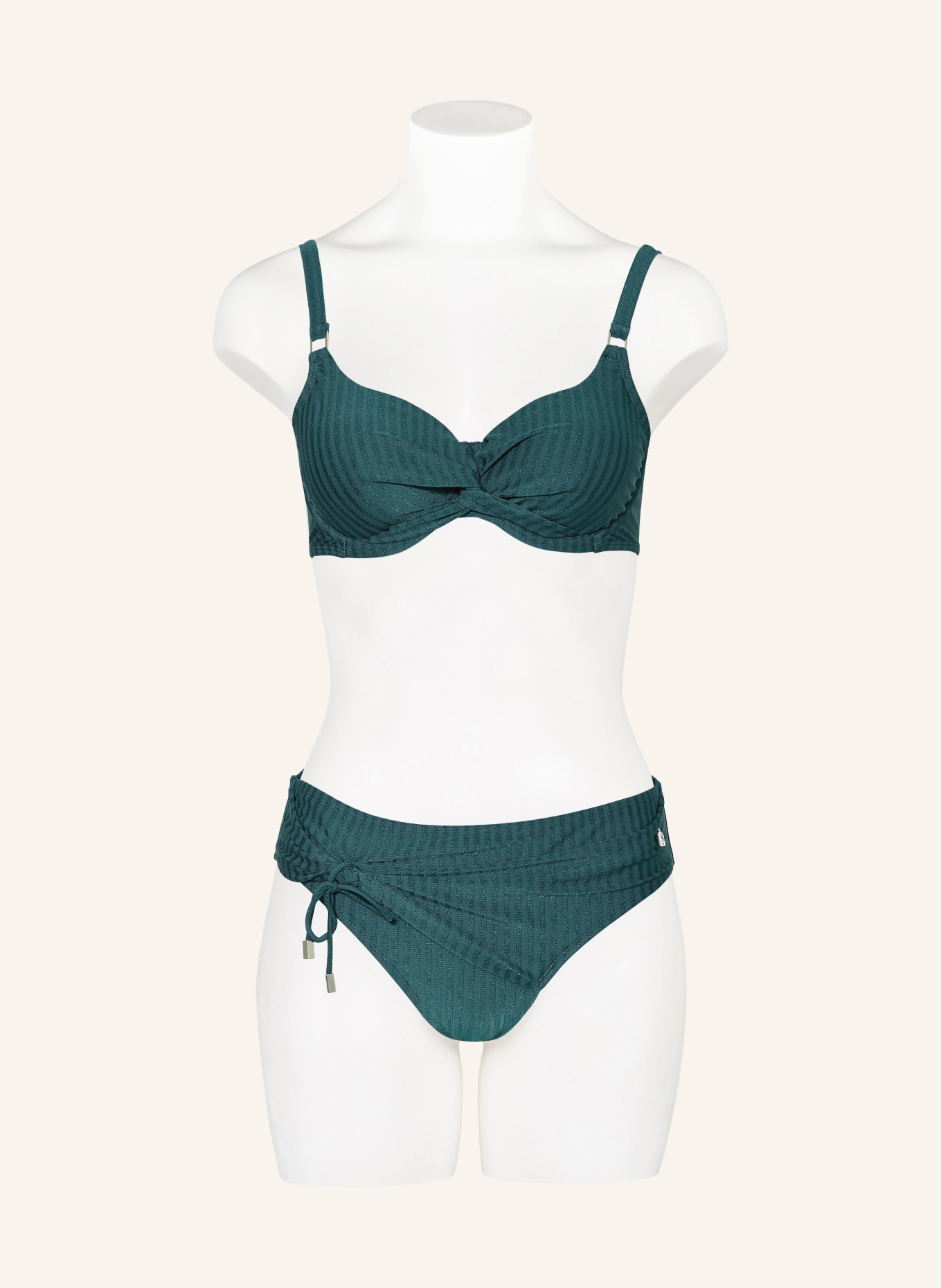BEACHLIFE Underwired bikini top REFLECTING POND, Color: TEAL (Image 2)