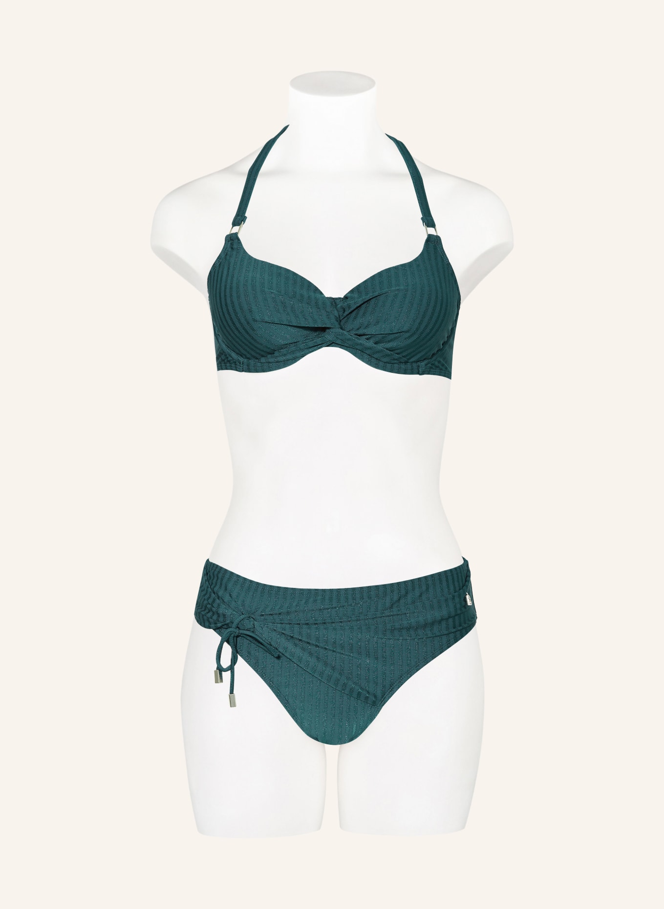 BEACHLIFE Underwired bikini top REFLECTING POND, Color: TEAL (Image 4)