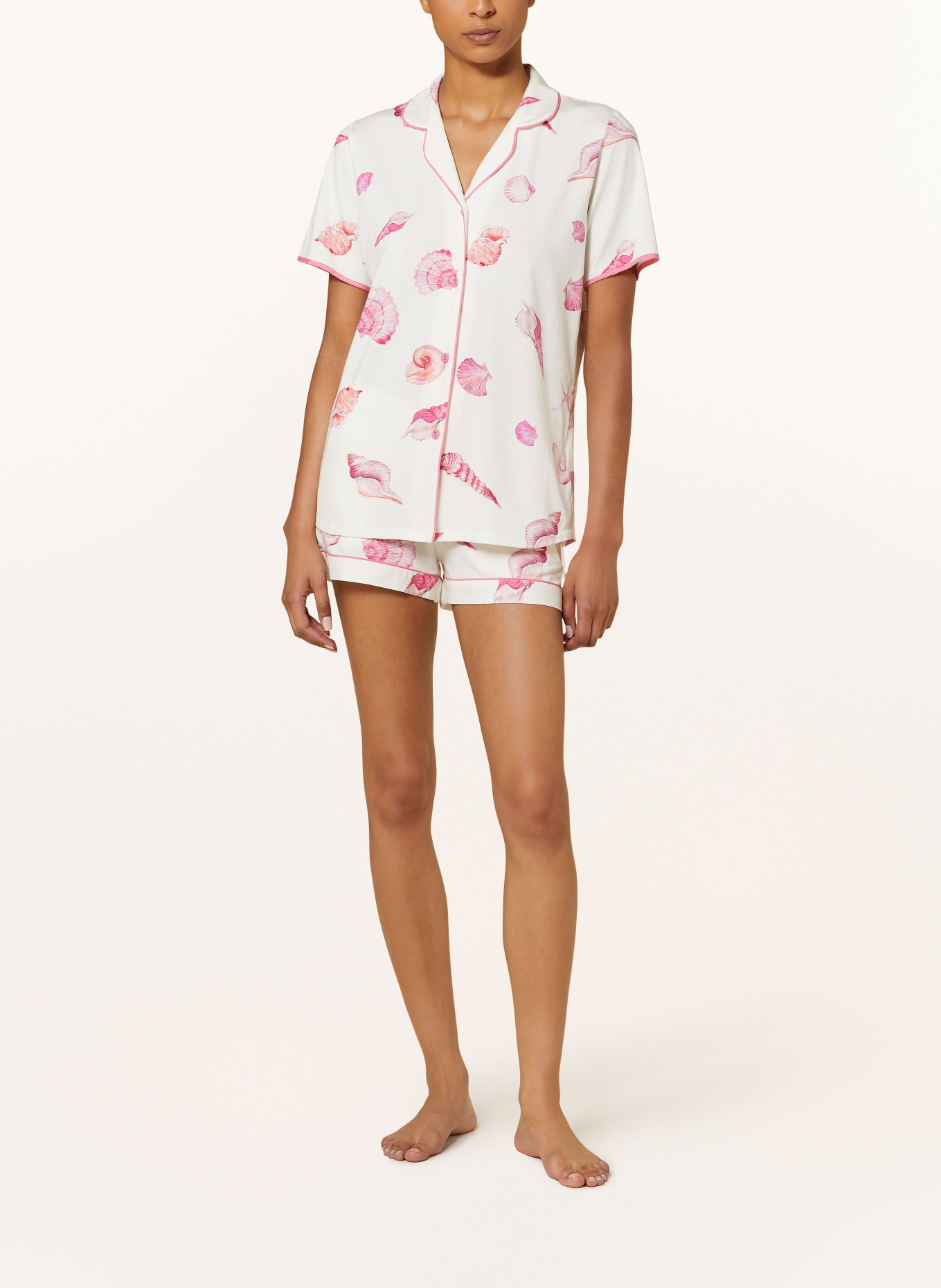 cyberjammies Pajama shirt SHELLY CREAM SHELL, Color: WHITE/ PINK/ PINK (Image 2)
