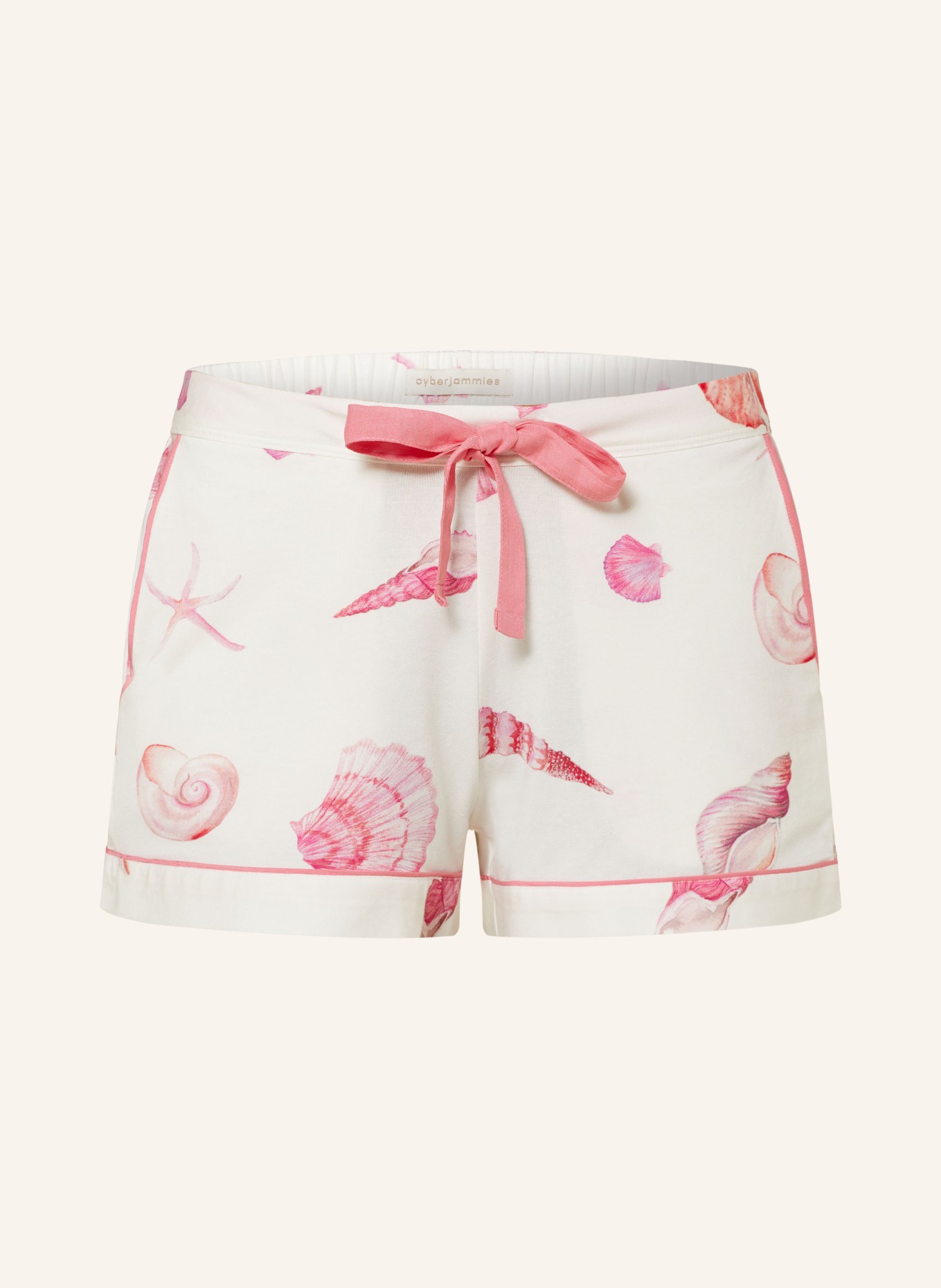 cyberjammies Pajama shorts SHELLY CREAM SHELL, Color: CREAM/ PINK/ PINK (Image 1)