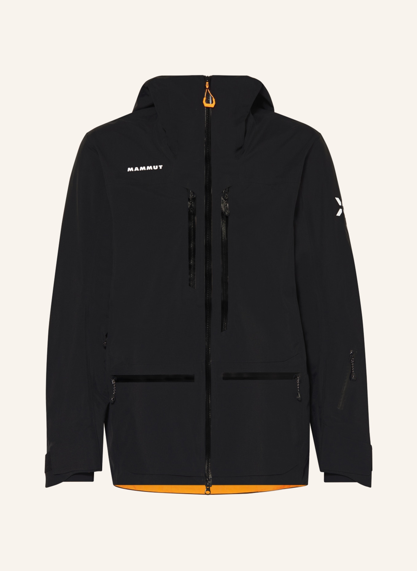 MAMMUT Hardshell-Skijacke EIGER FREE PRO: SCHWARZ