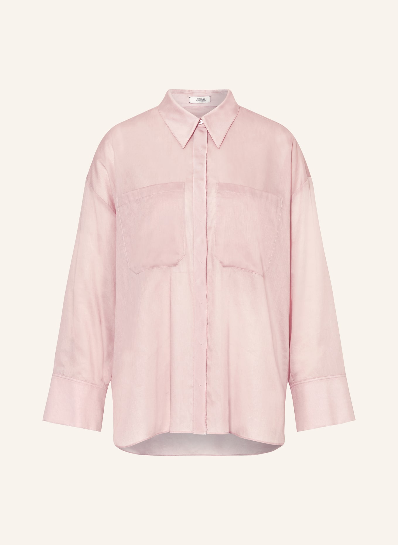 DOROTHEE SCHUMACHER Shirt blouse with frills, Color: ROSE (Image 1)