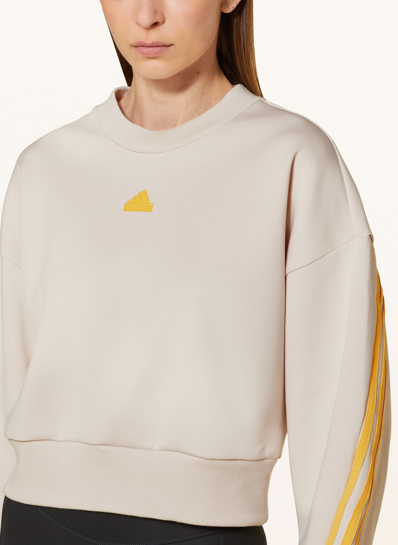 adidas Sweatshirt FUTURE ICONS, Farbe: ROSÉ/ HELLORANGE (Bild 4)