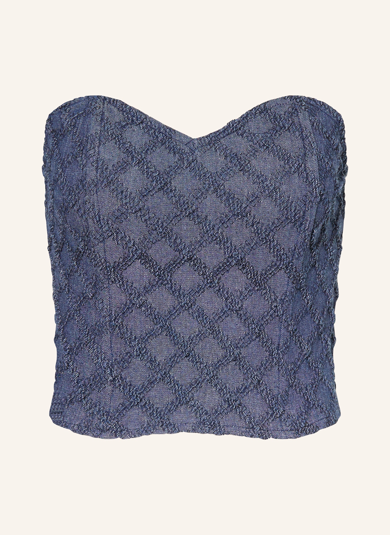 SOMETHINGNEW Cropped-Top SNKATHRIN: BLAU