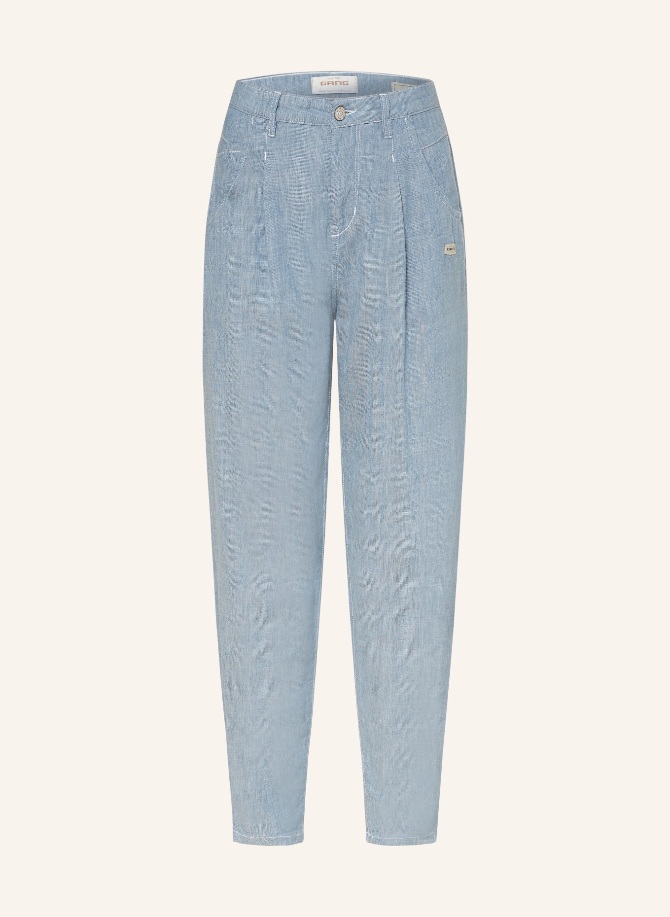 GANG Trousers 94SILVIA in denim look, Color: 6503 ice blue (Image 1)