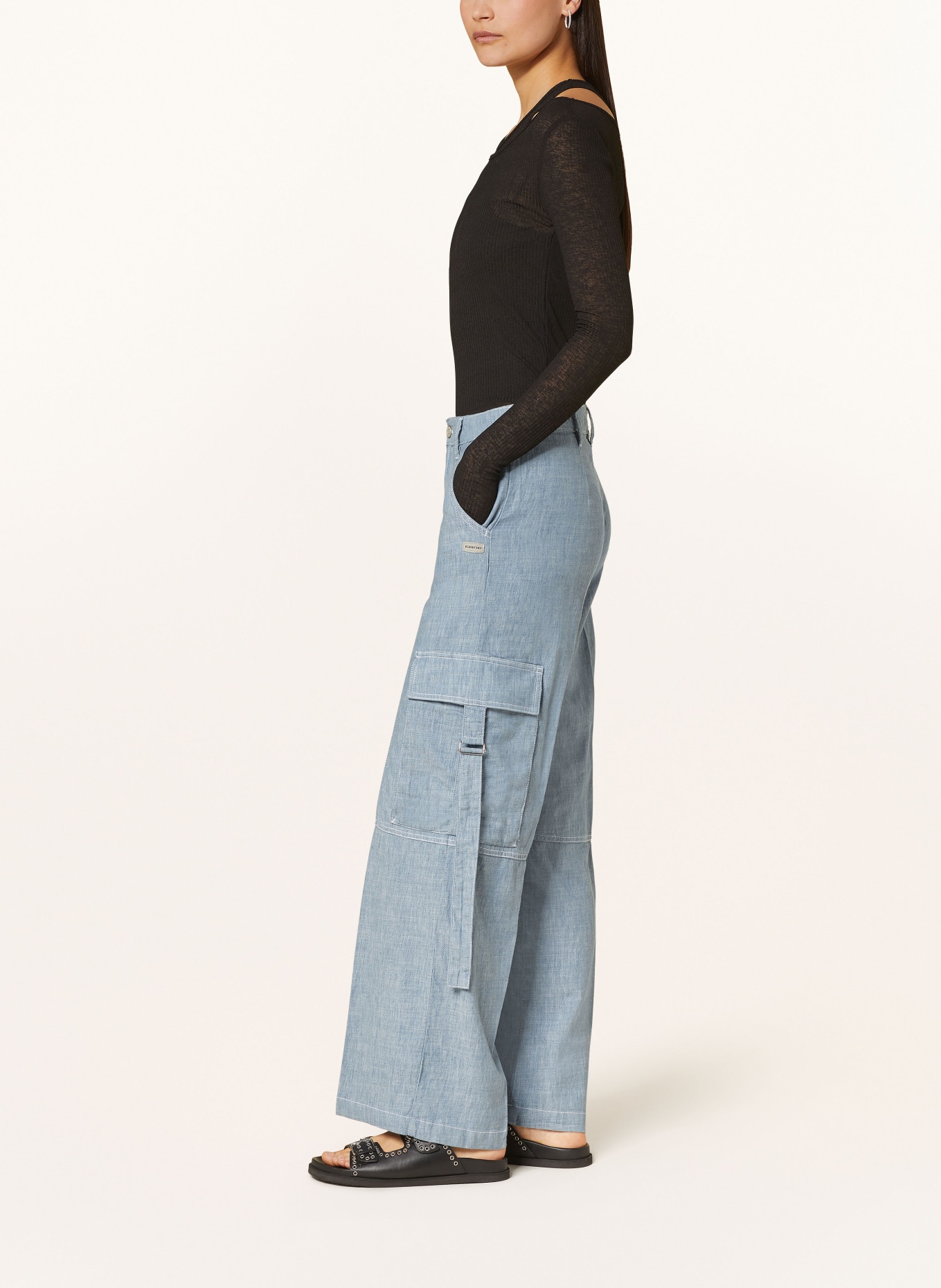 GANG Cargo pants CARLOTTA in denim look, Color: 6503 ice blue (Image 4)