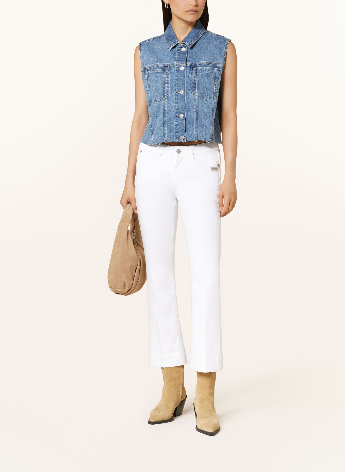 GANG Jeansy flare MAXIMA: 7020 white used