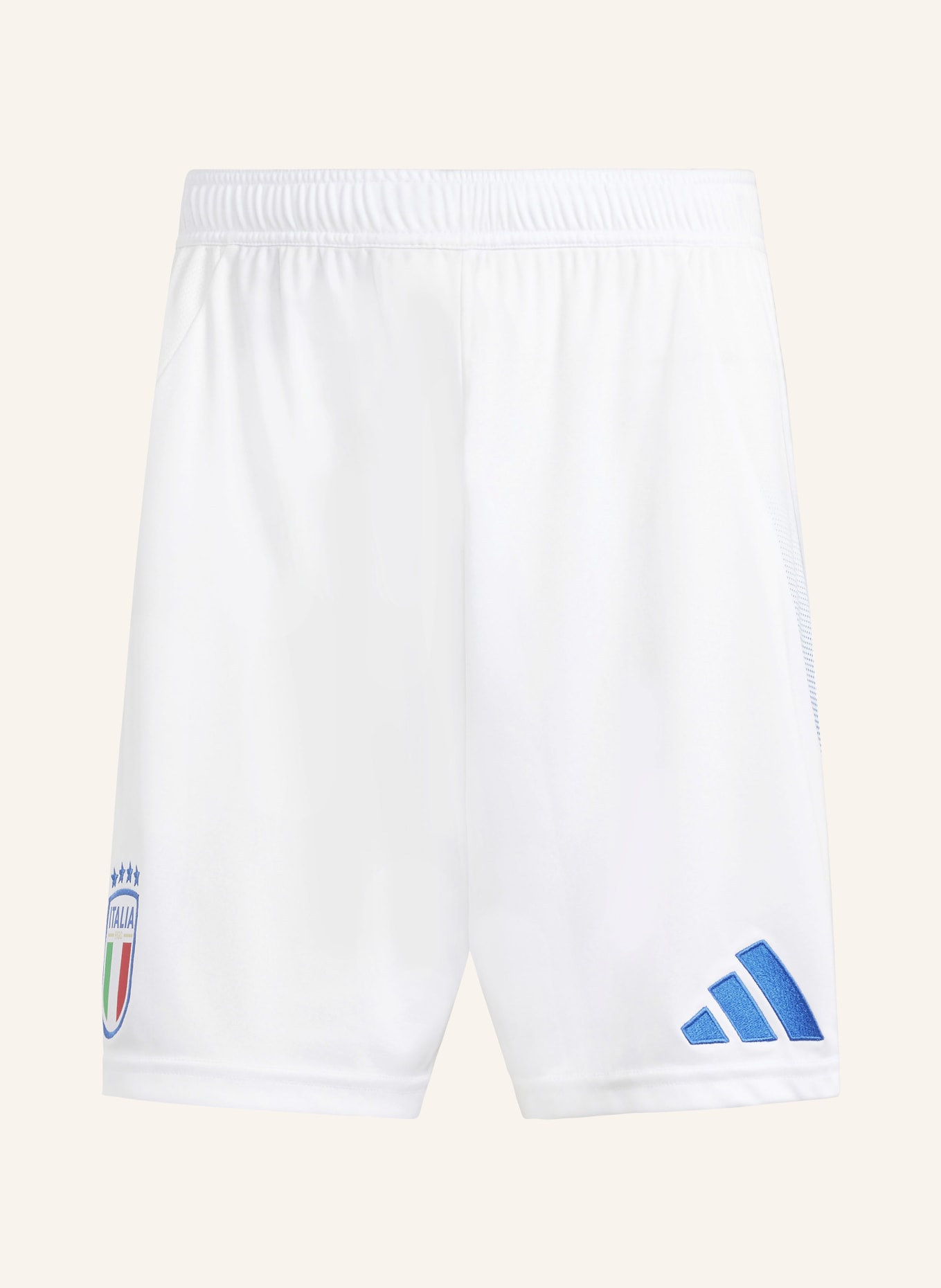 adidas Auswärtstrikothose ITALIEN 24 für Herren, Farbe: WEISS/ BLAU (Bild 1)