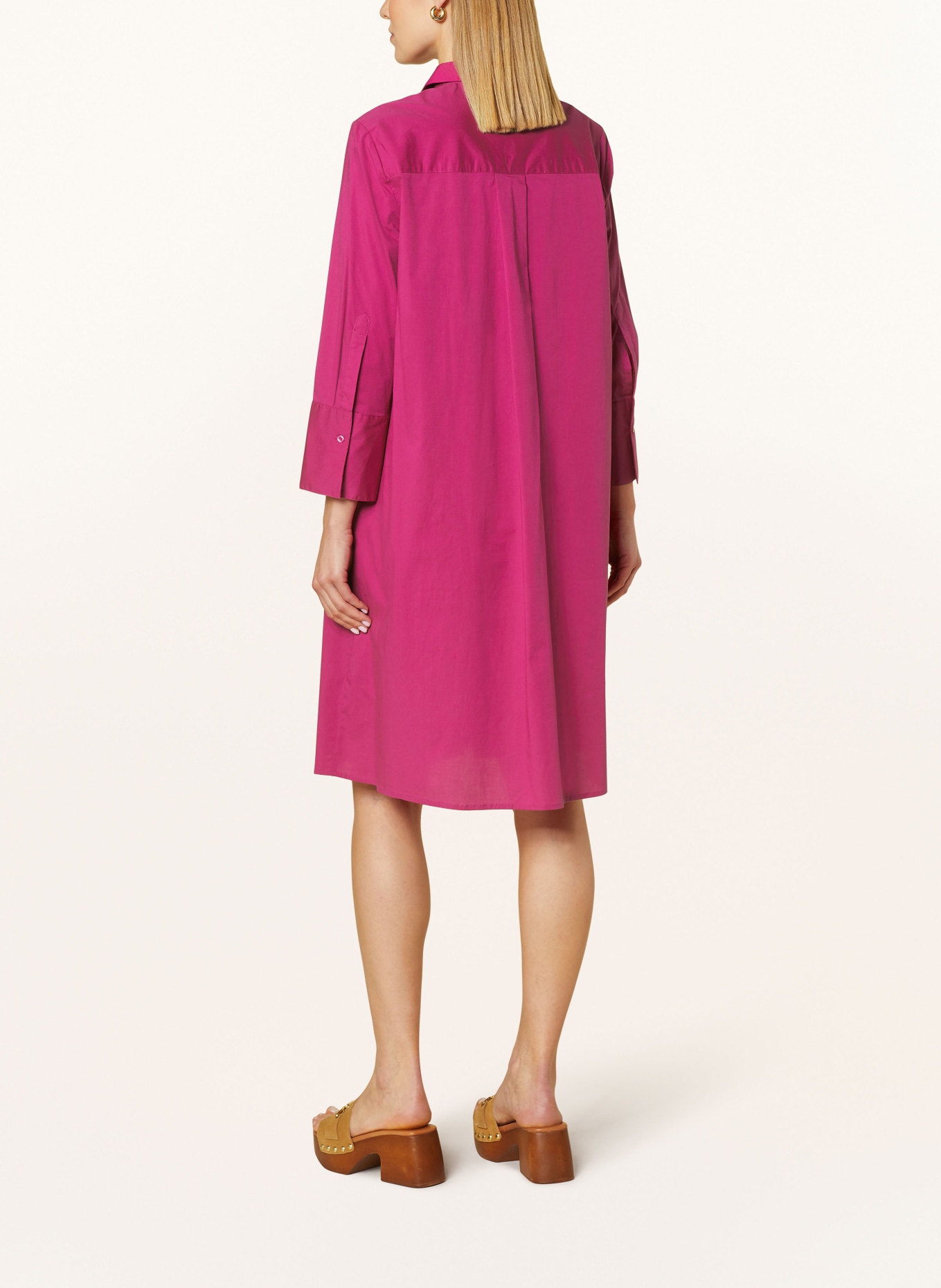 oui Hemdblusenkleid mit 3/4-Arm, Farbe: PINK (Bild 3)