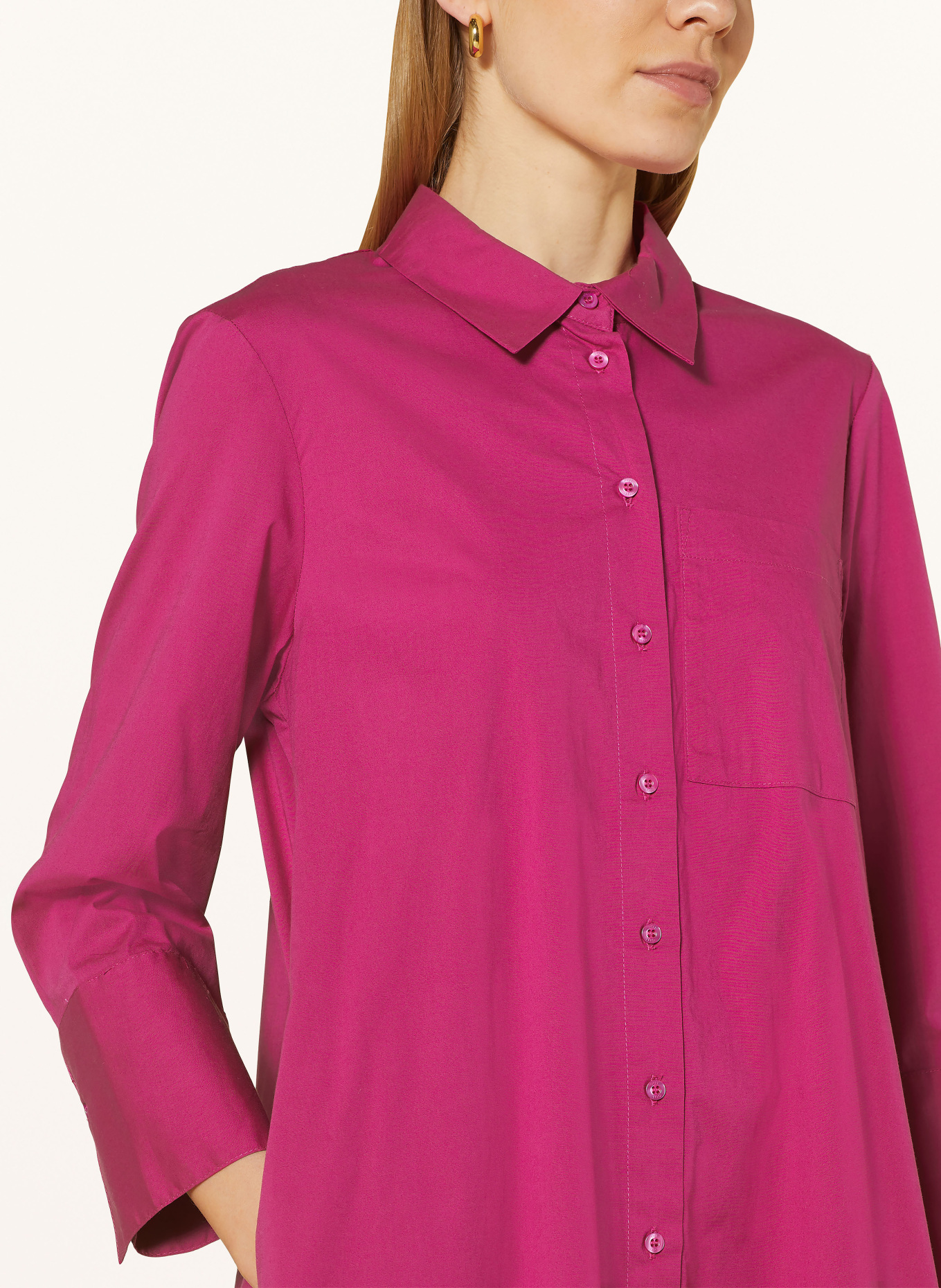 oui Shirt dress with 3/4 sleeves, Color: PINK (Image 4)
