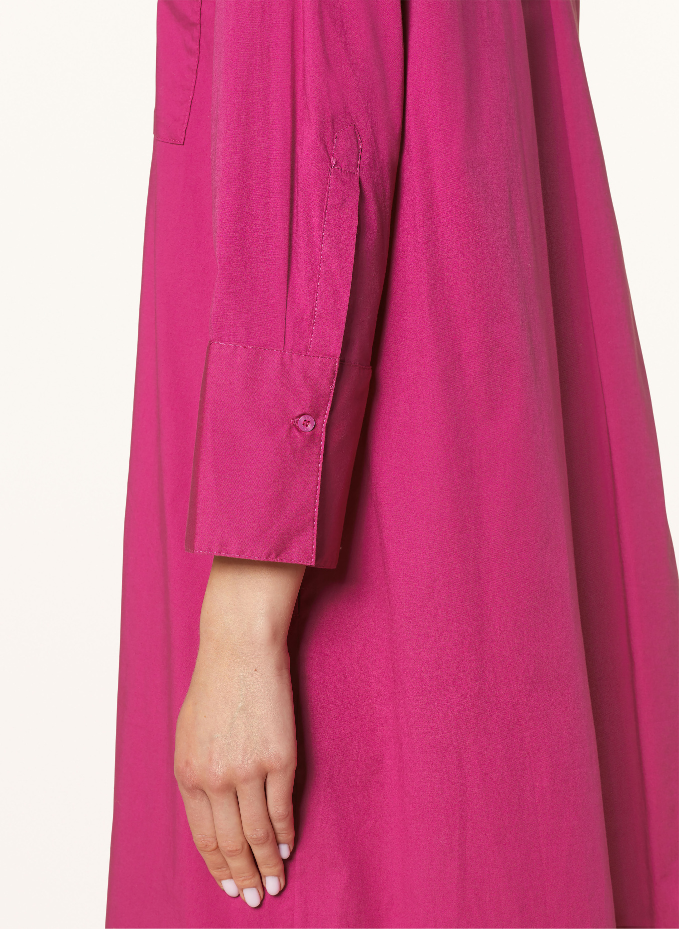 oui Hemdblusenkleid mit 3/4-Arm, Farbe: PINK (Bild 5)