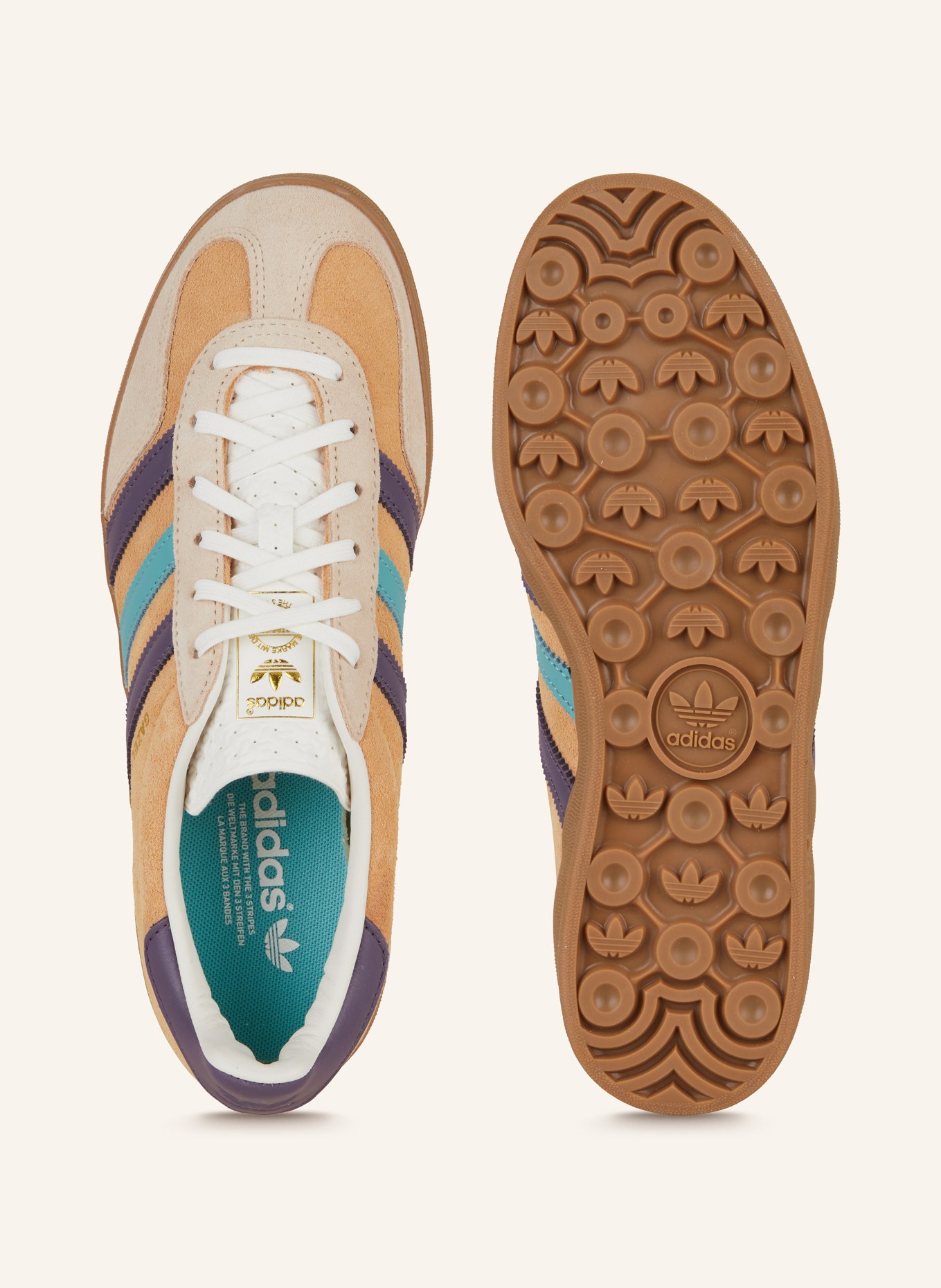 adidas Originals Sneakersy GAZELLE INDOOR, Barva: SVĚTLE HNĚDÁ/ FIALOVÁ (Obrázek 5)